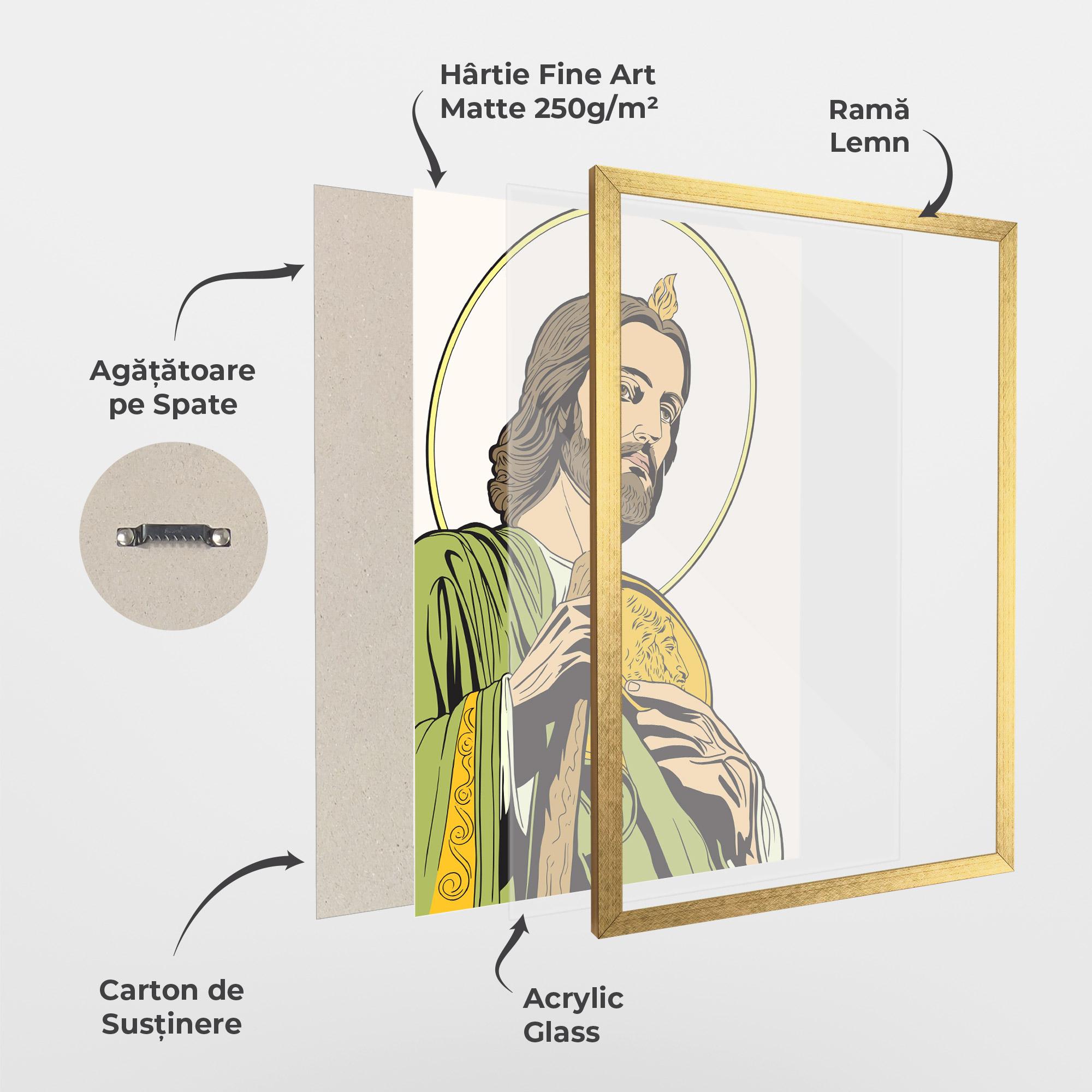 Poster Înrămat Green Jesus mockup 1