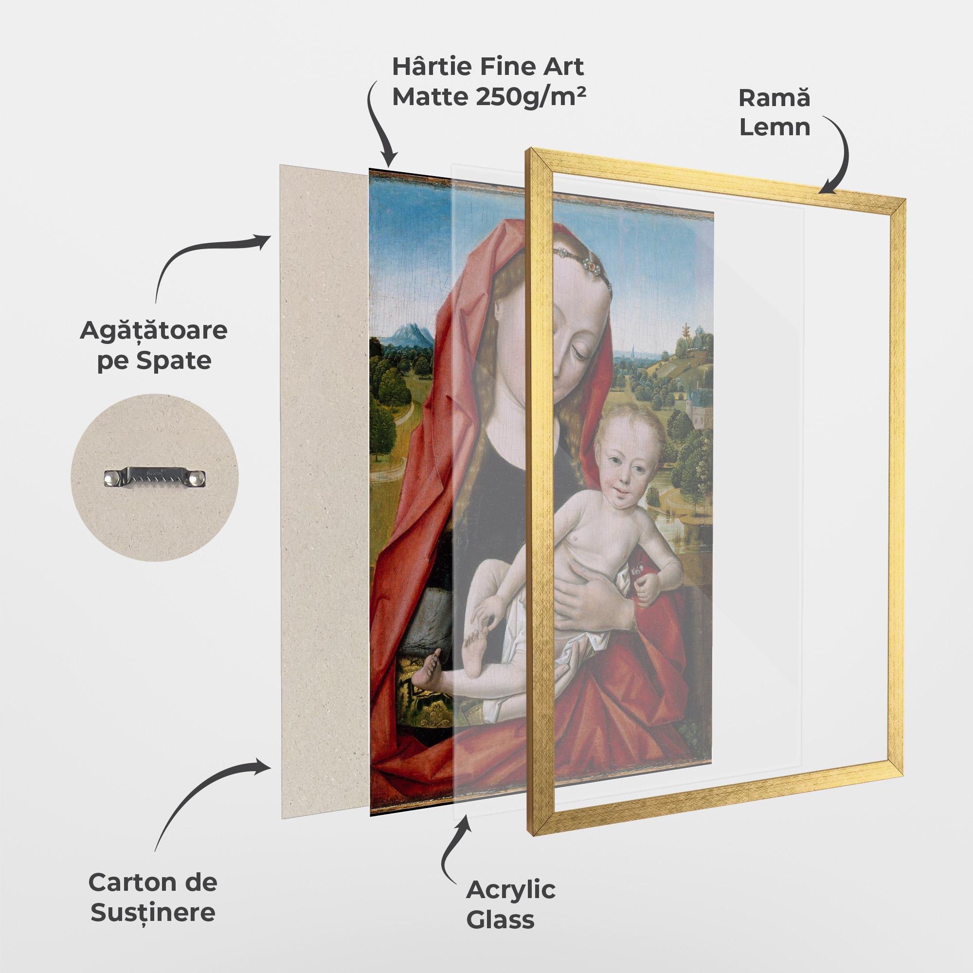 Poster Înrămat Little Religious Baby mockup 1