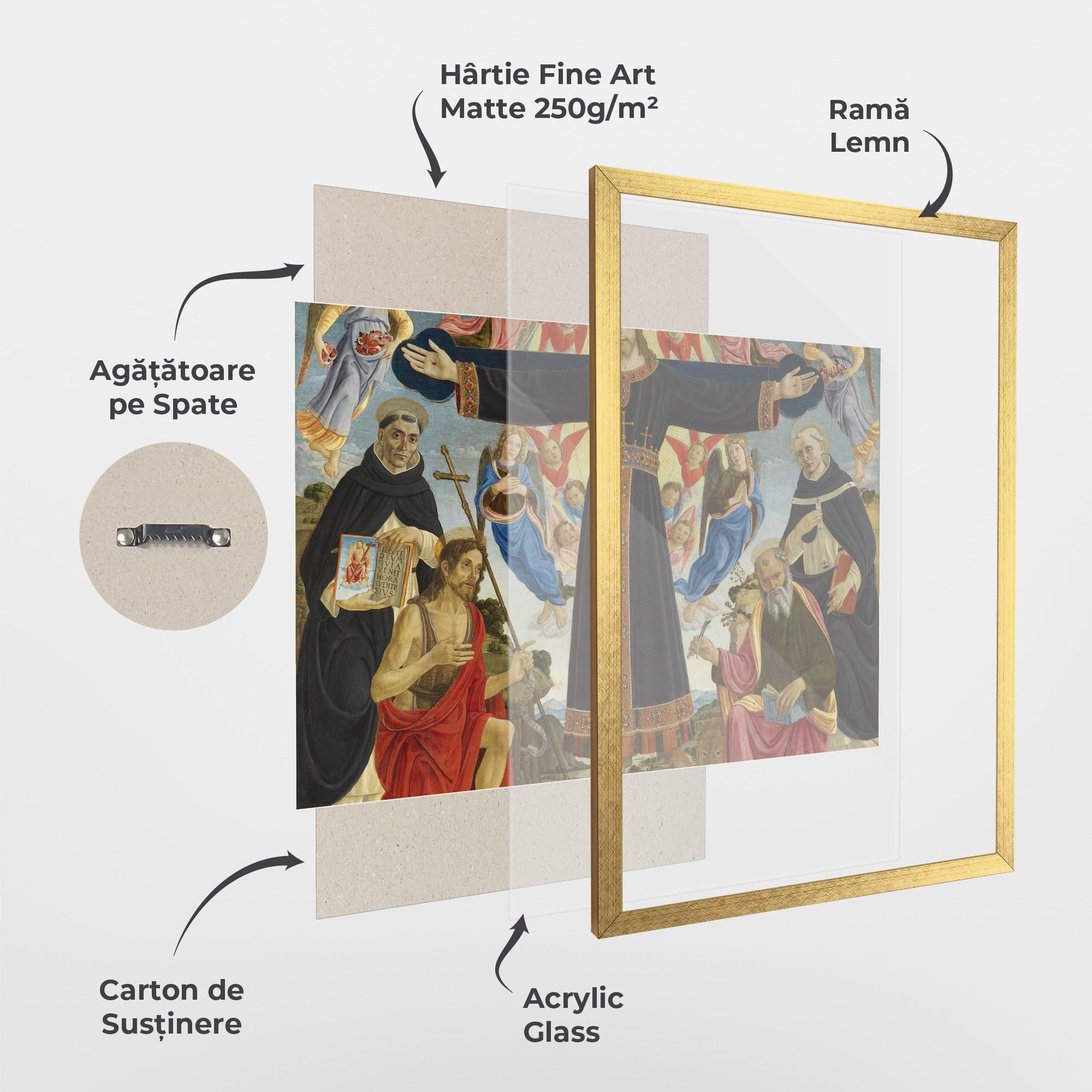 Poster Înrămat Open Divine Arms mockup 1