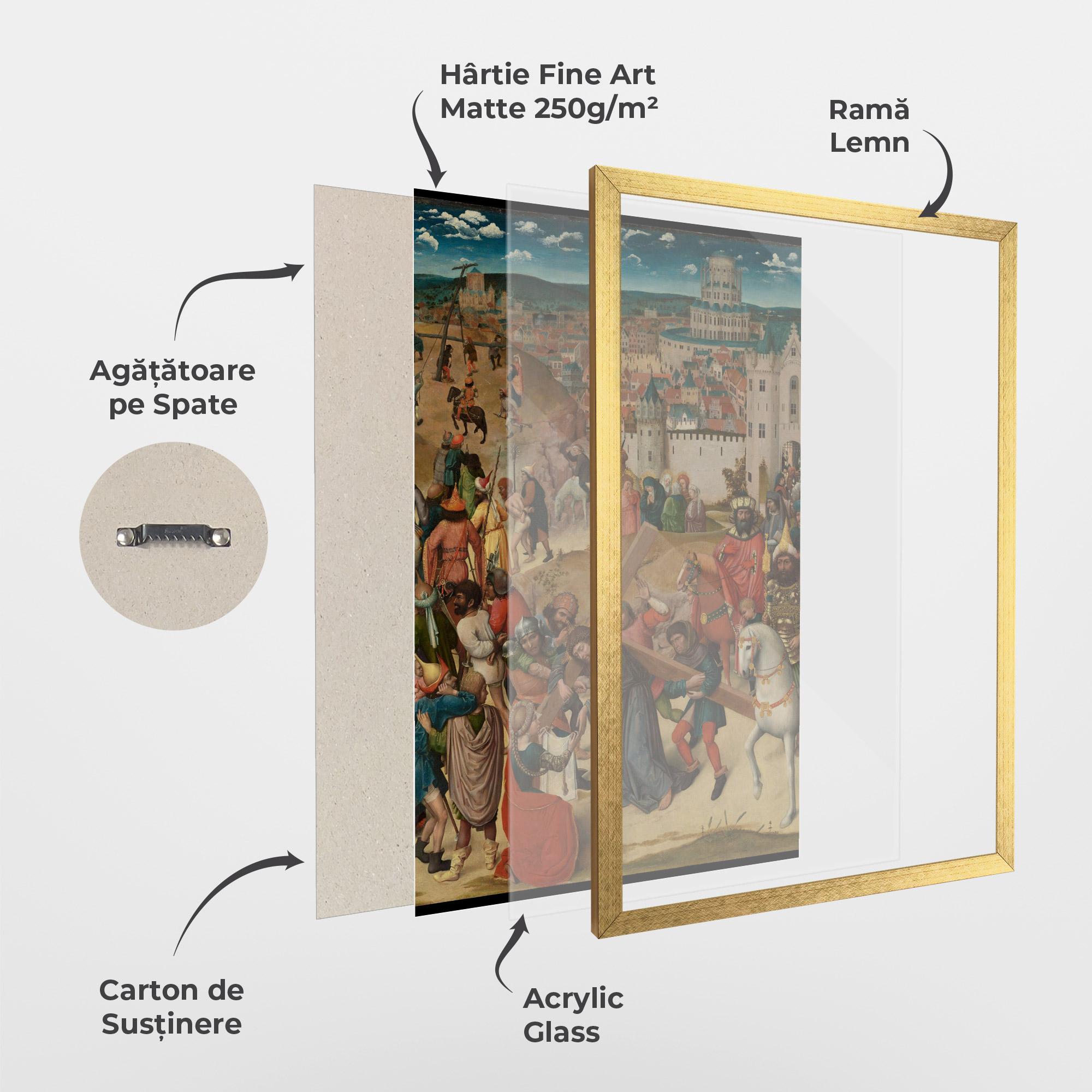 Poster Înrămat People Holding Cross mockup 1