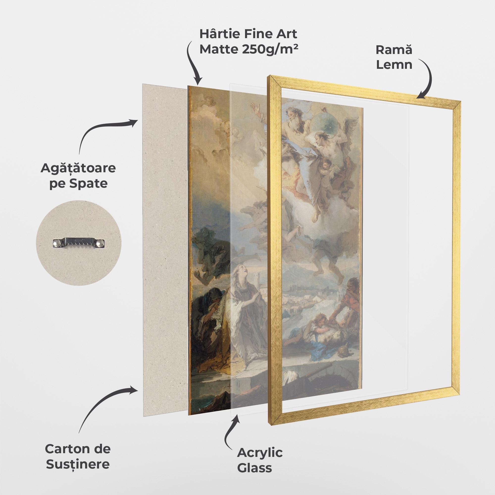 Poster Înrămat Sky Angel Art mockup 1