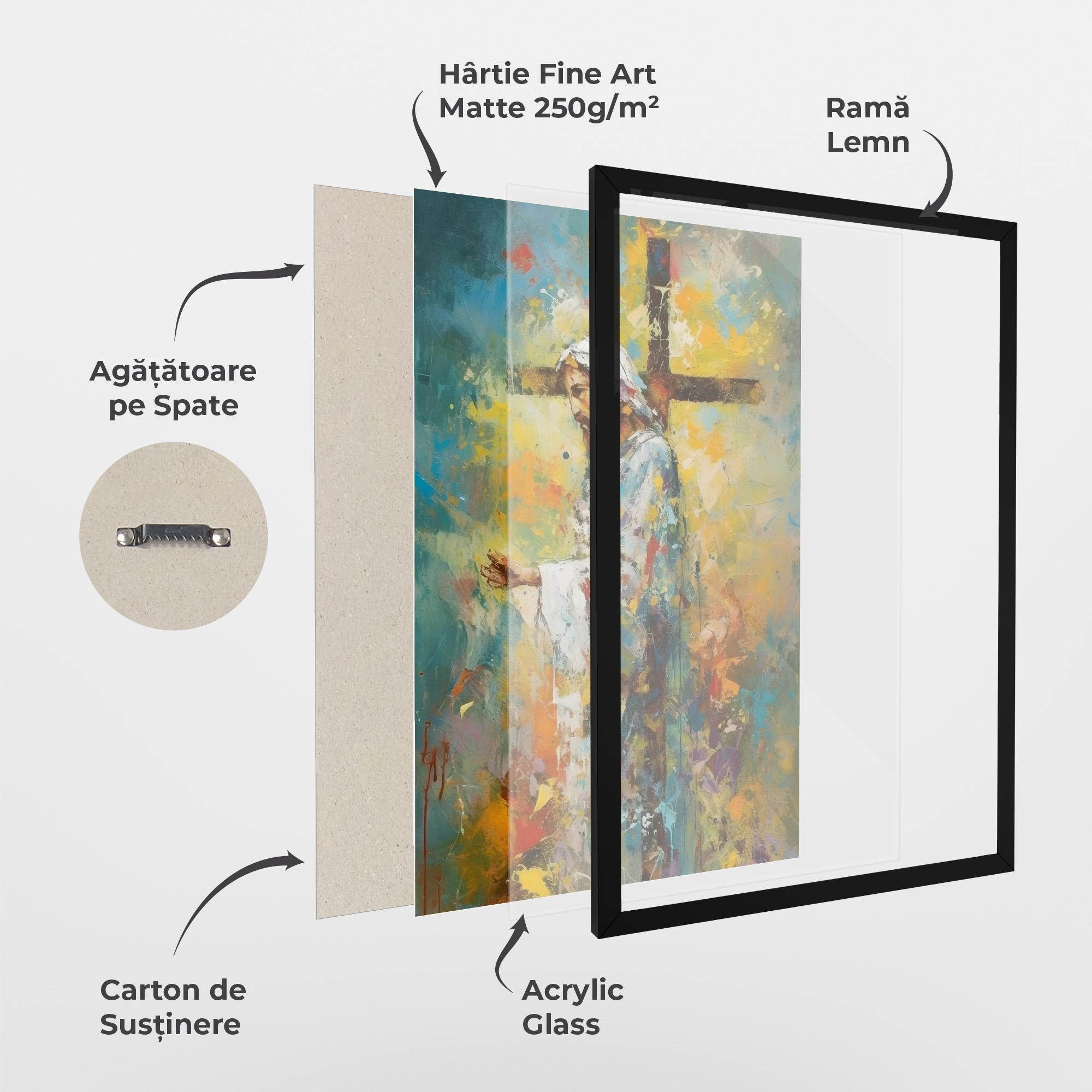 Poster Înrămat Christ Art Painting mockup 1