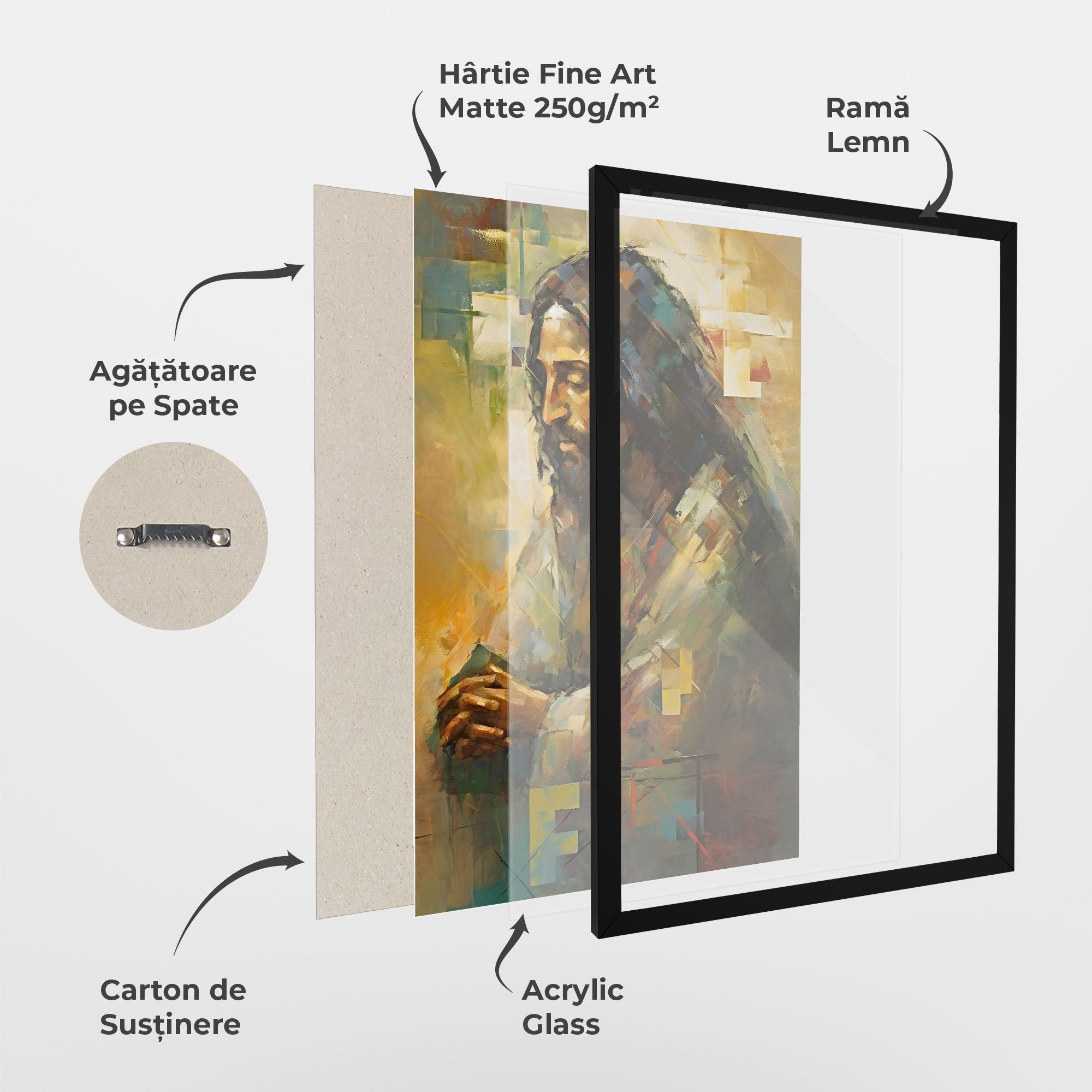 Poster Înrămat Christ Painting Art mockup 1