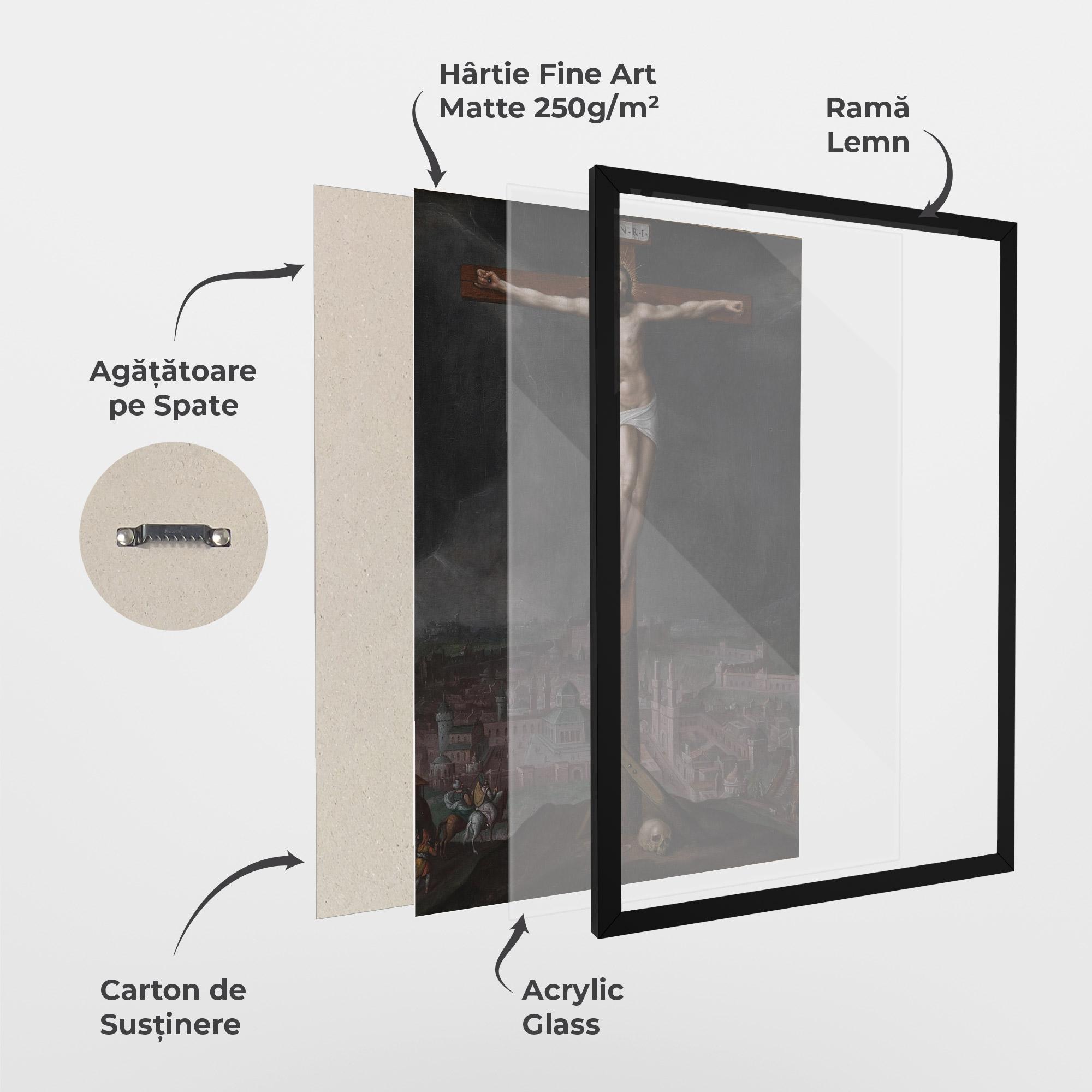 Poster Înrămat Dark Cloud Jesus mockup 1