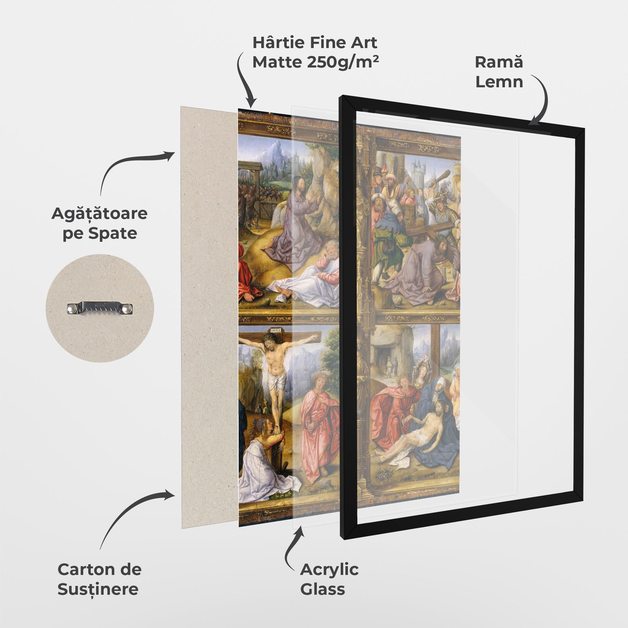 Poster Înrămat Gold Window View mockup 1