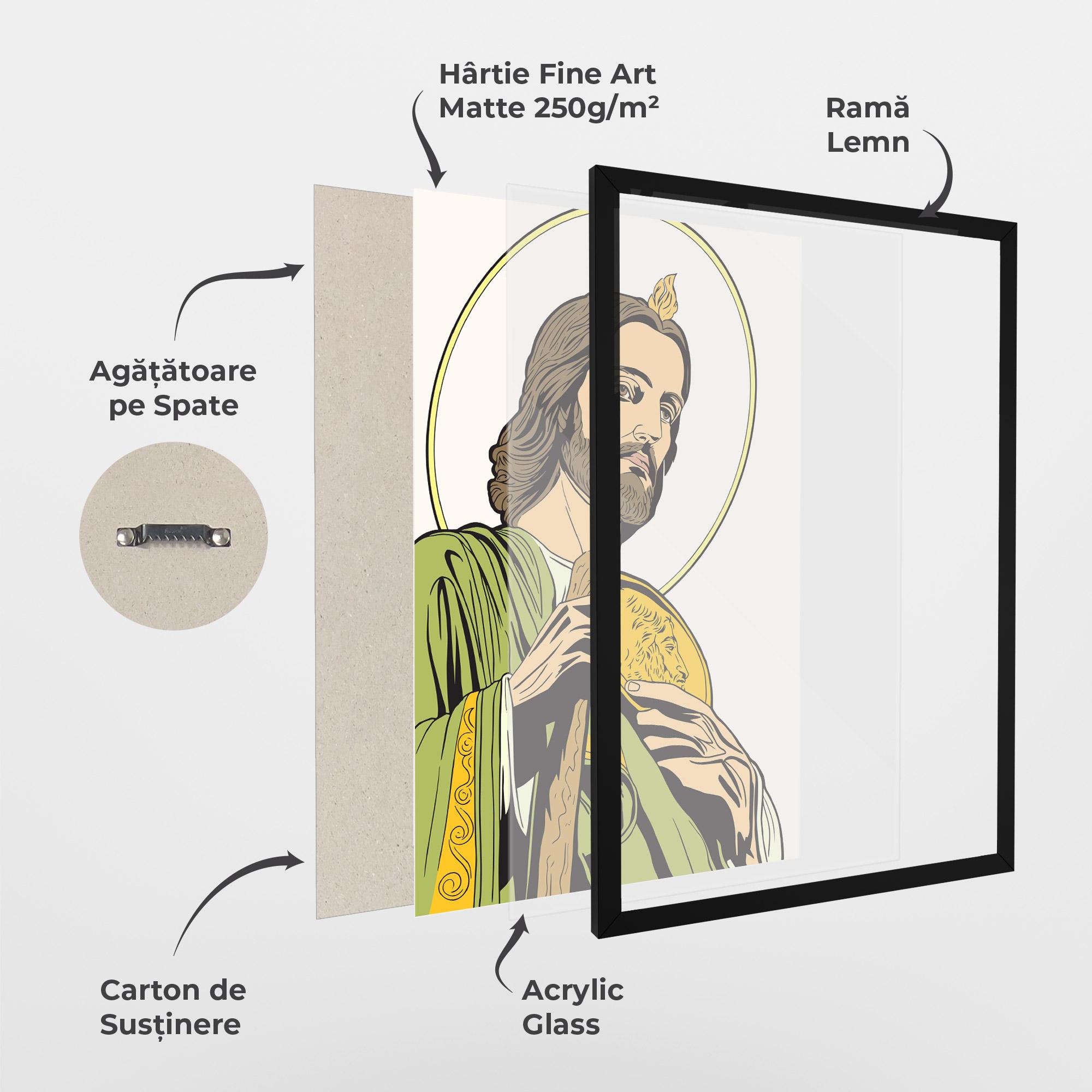 Poster Înrămat Green Jesus mockup 1