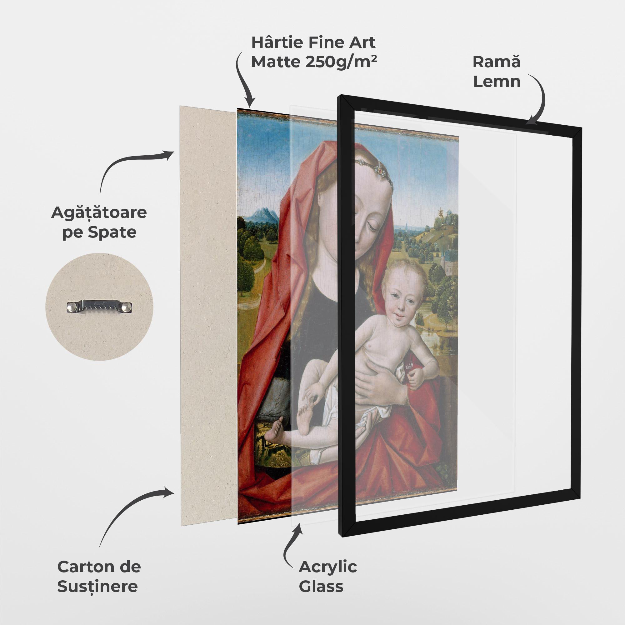 Poster Înrămat Little Religious Baby mockup 1