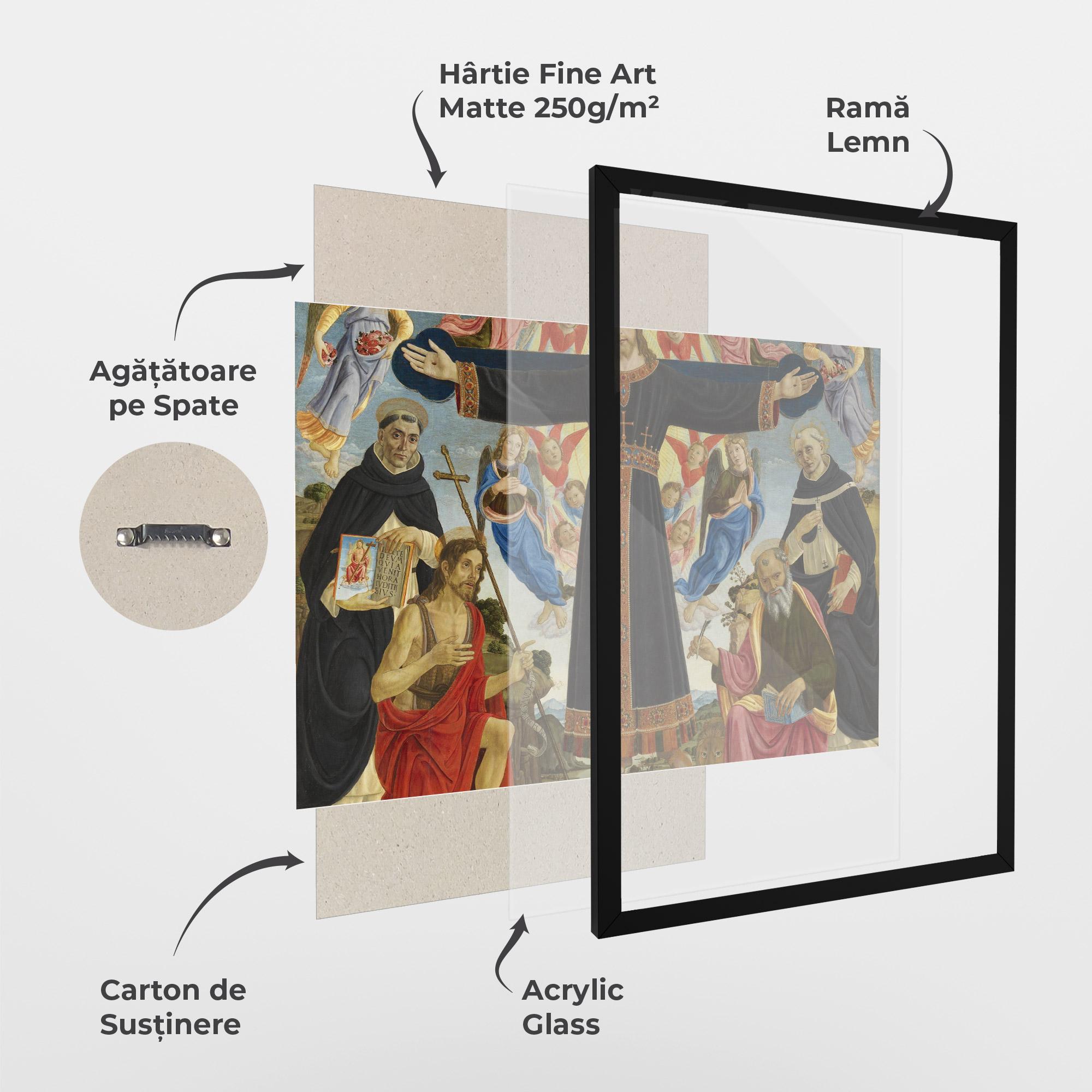 Poster Înrămat Open Divine Arms mockup 1