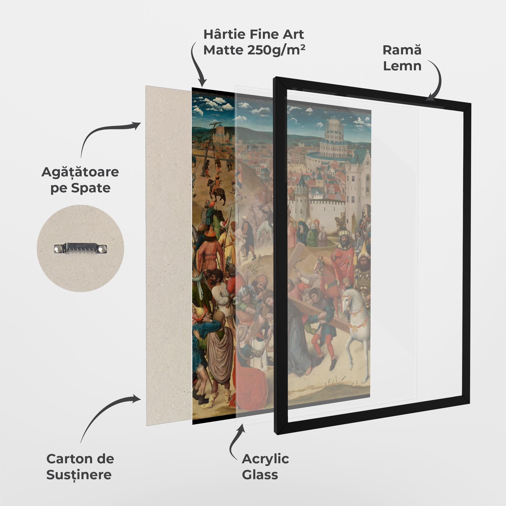 Poster Înrămat People Holding Cross mockup 1