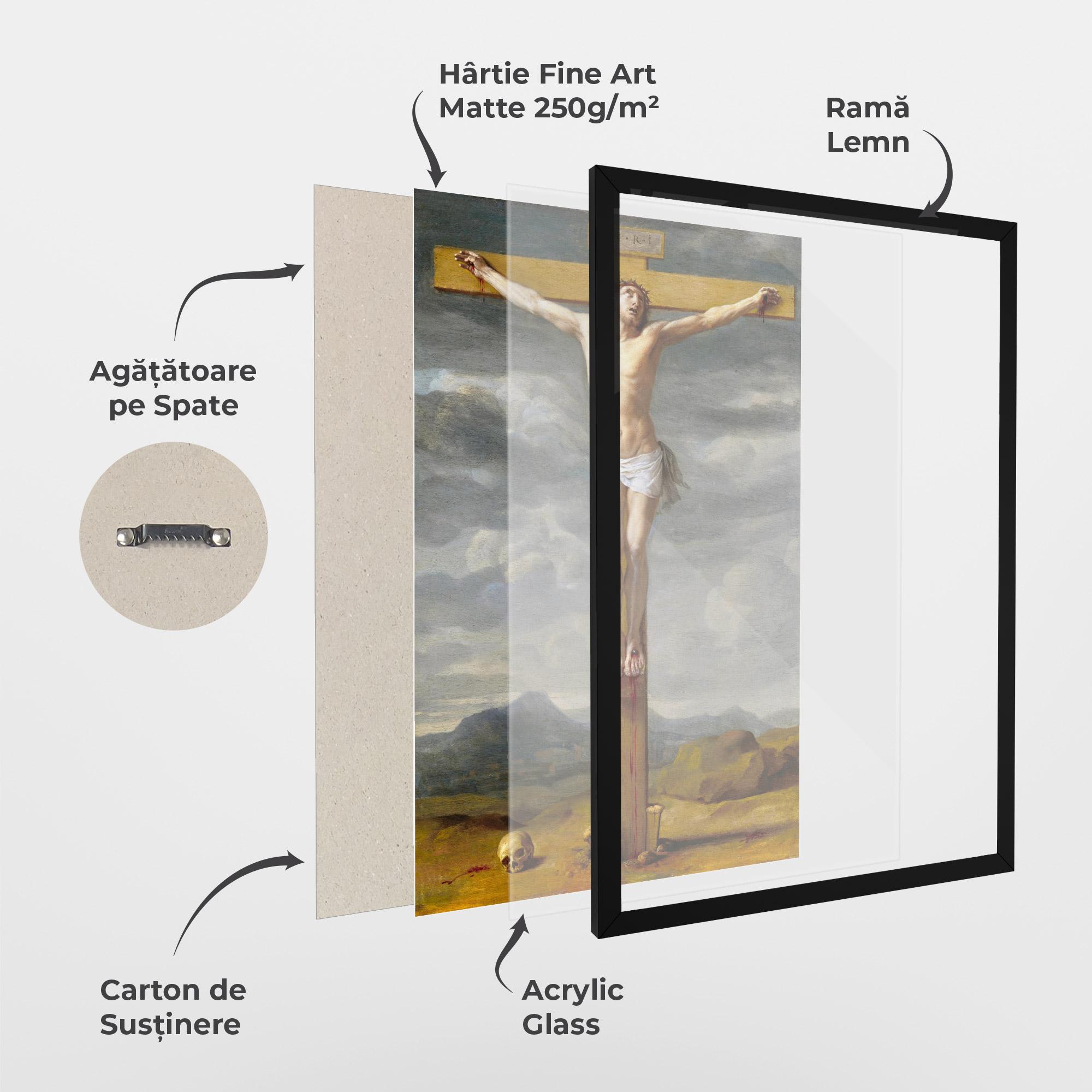 Poster Înrămat Yellow Cross mockup 1