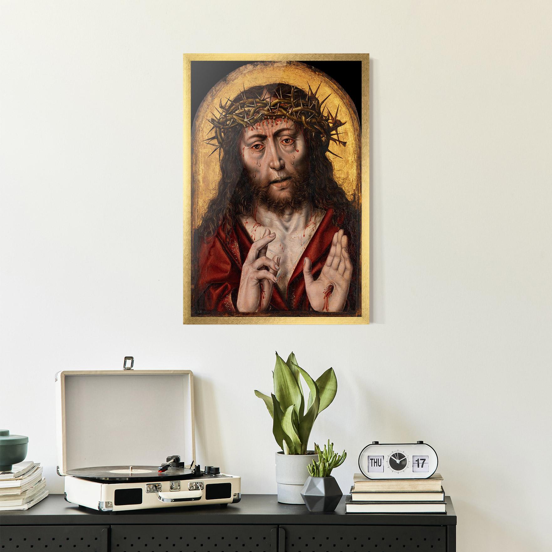 Poster Înrămat Blood Hand Jesus mockup 2