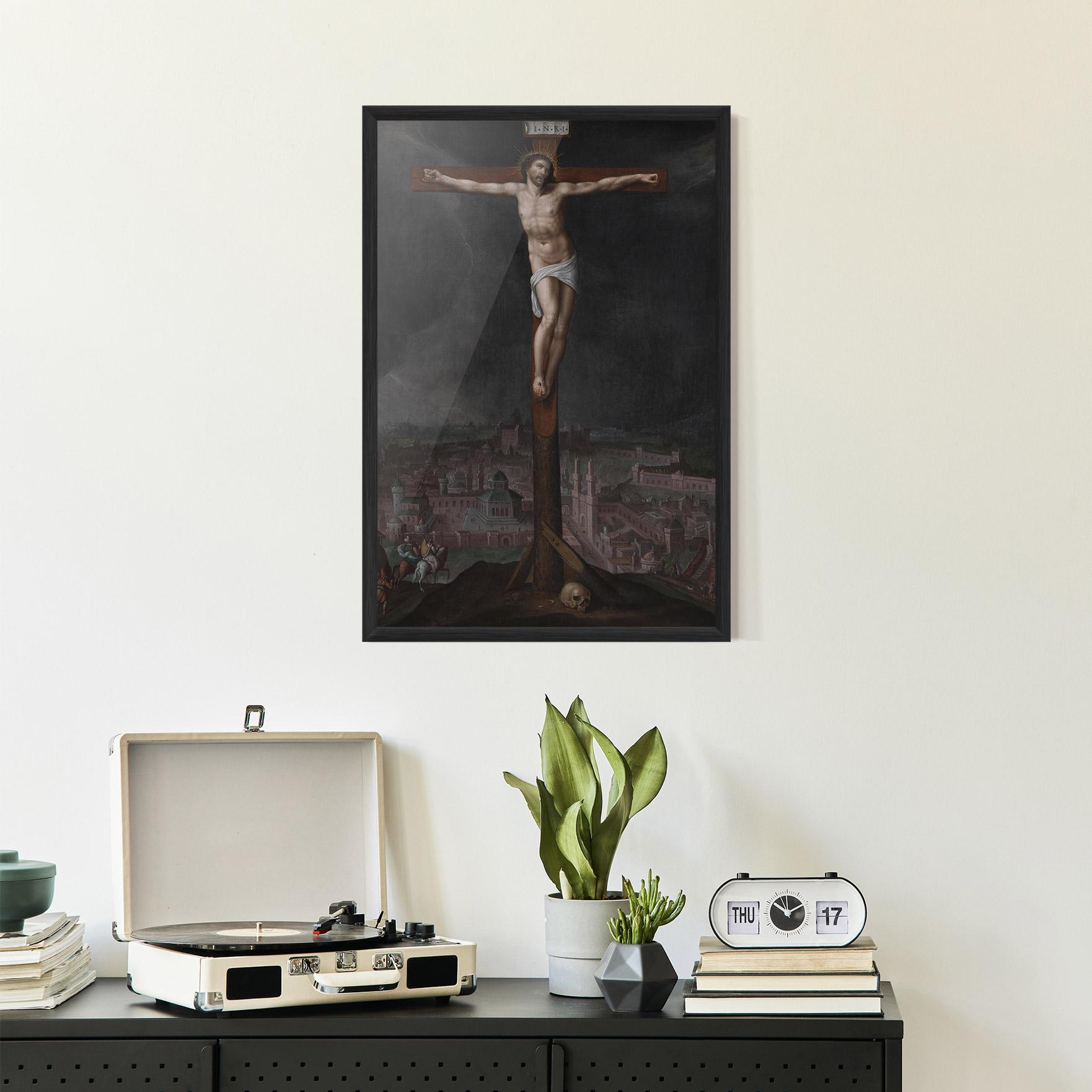 Poster Înrămat Dark Cloud Jesus mockup 2