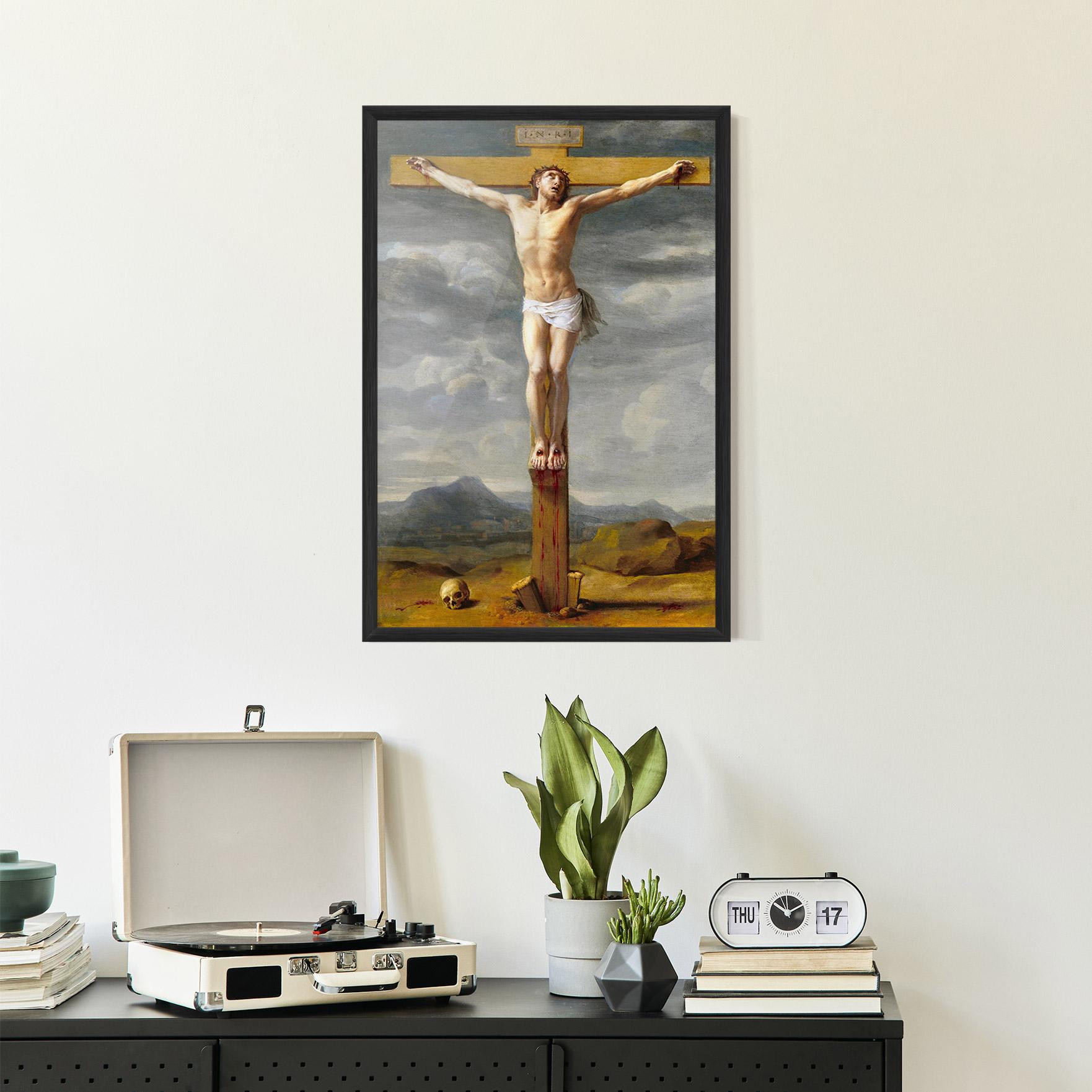 Poster Înrămat Yellow Cross mockup 2