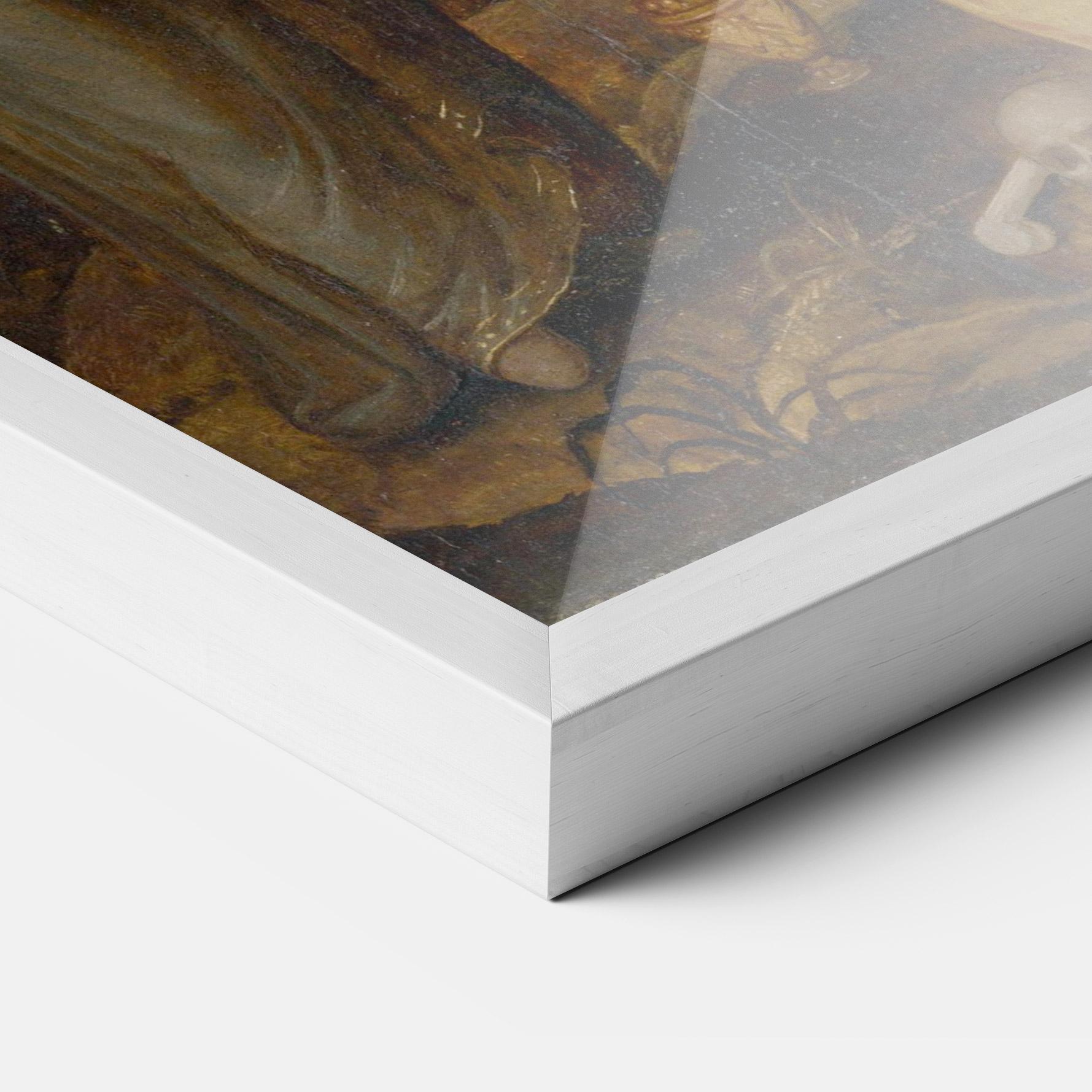 Poster Înrămat Holding Cross Jesus mockup 3