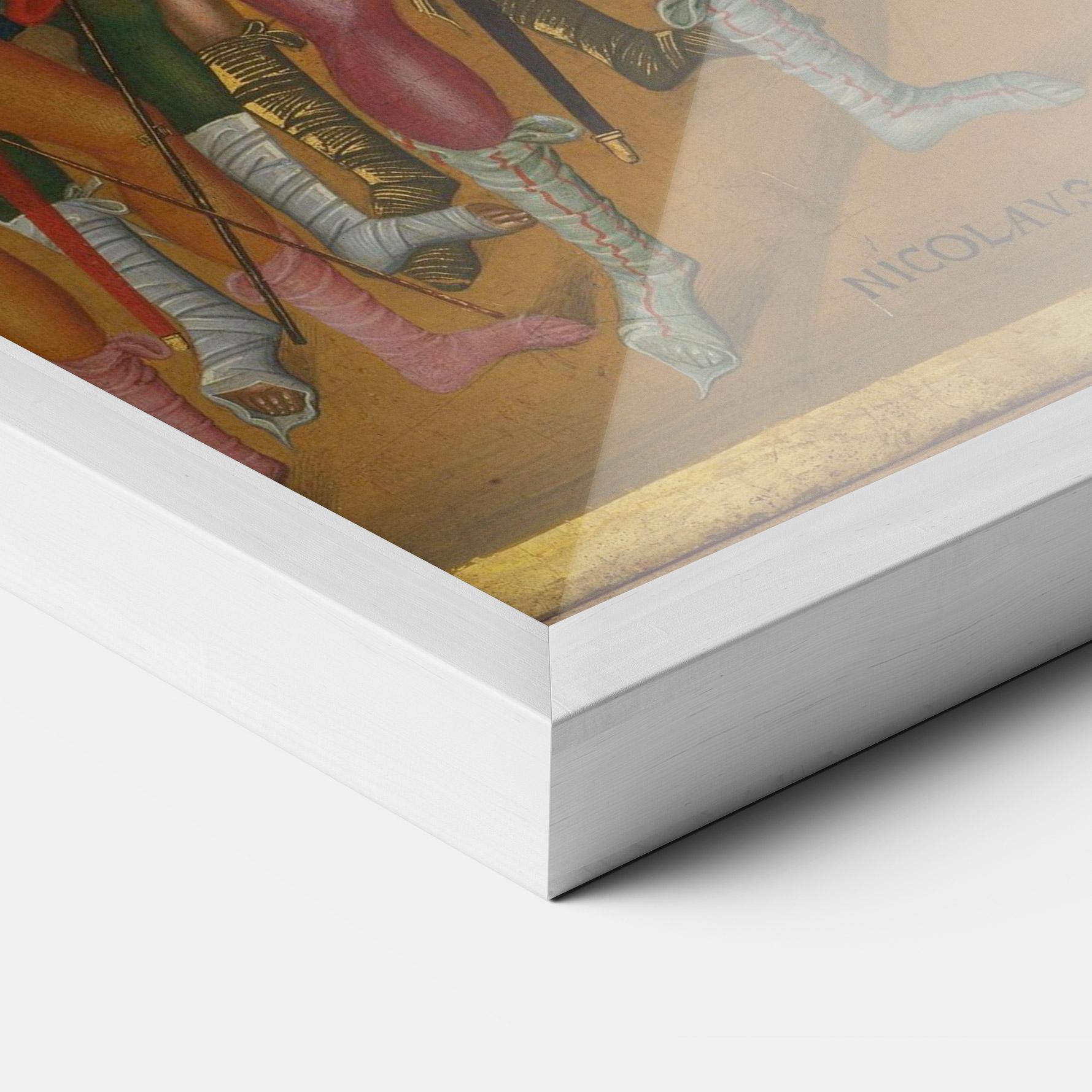 Poster Înrămat Walking With Cross mockup 3