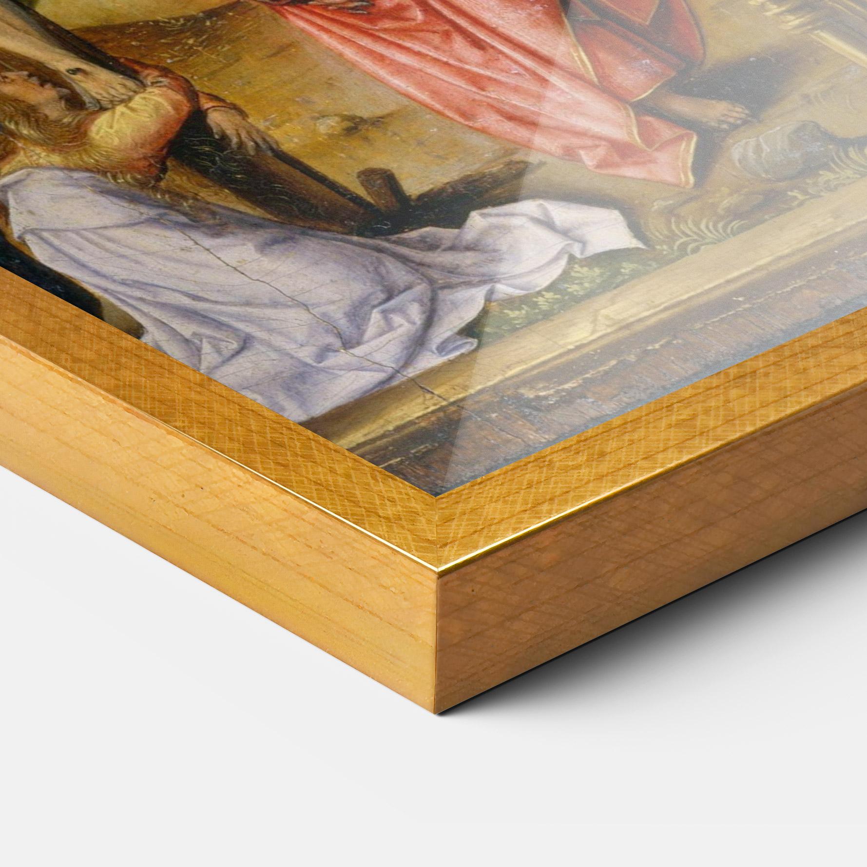 Poster Înrămat Gold Window View mockup 3