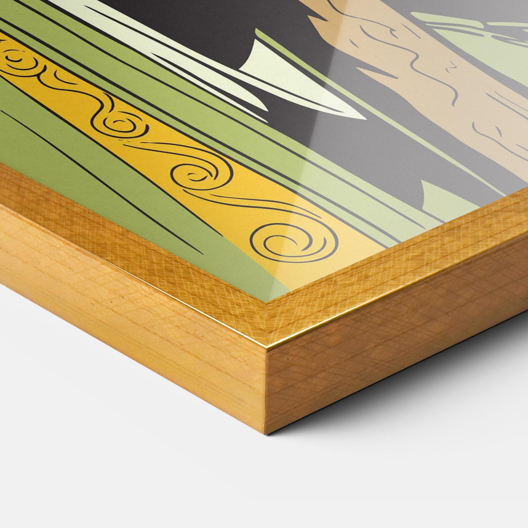 Poster Înrămat Green Jesus mockup 3