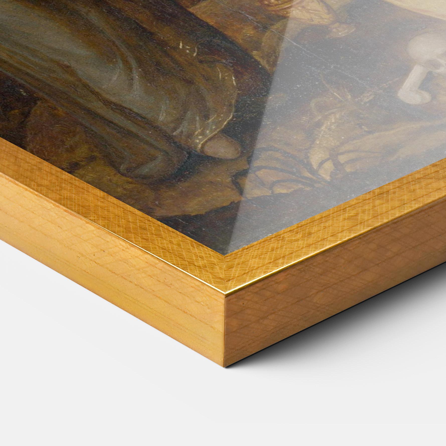 Poster Înrămat Holding Cross Jesus mockup 3