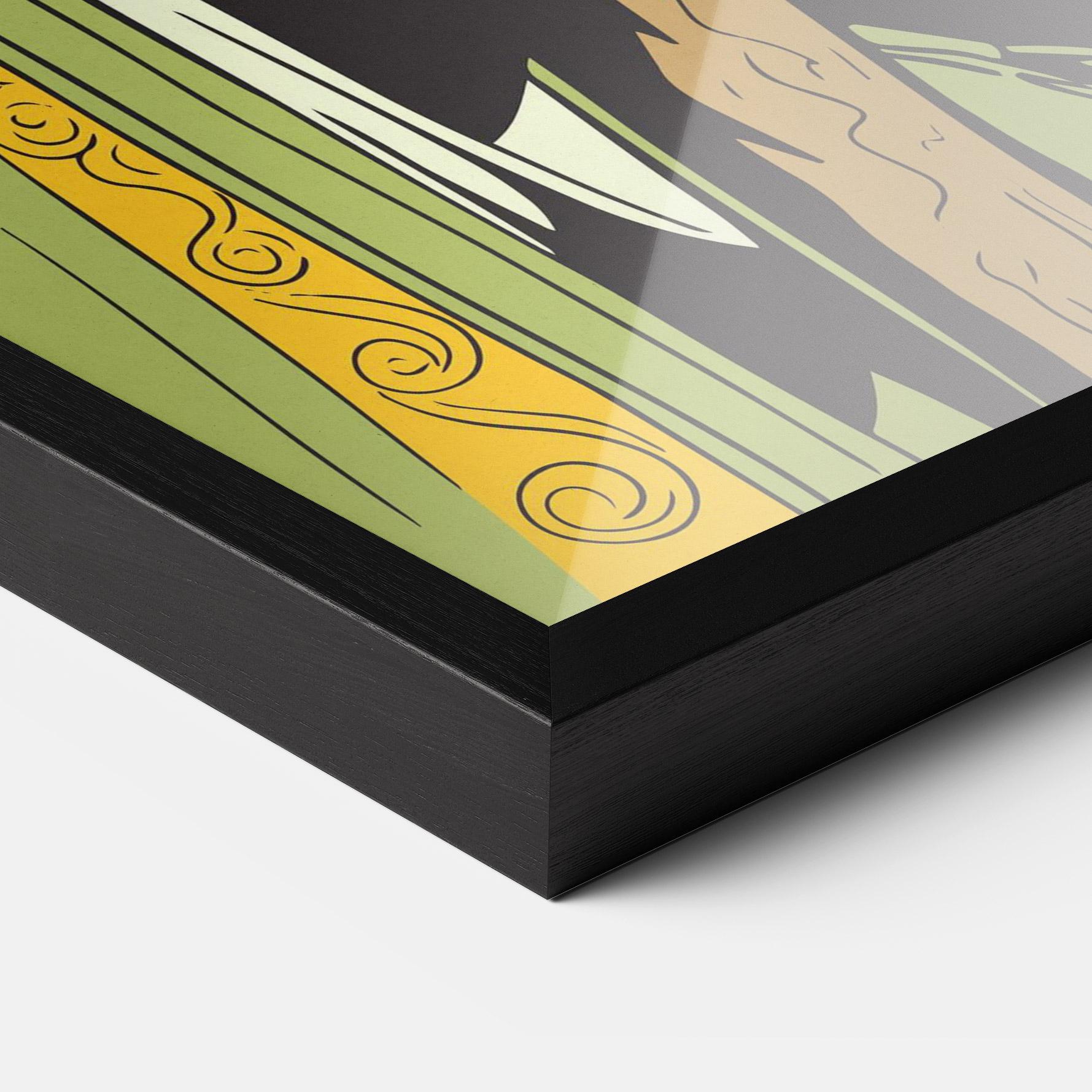 Poster Înrămat Green Jesus mockup 3