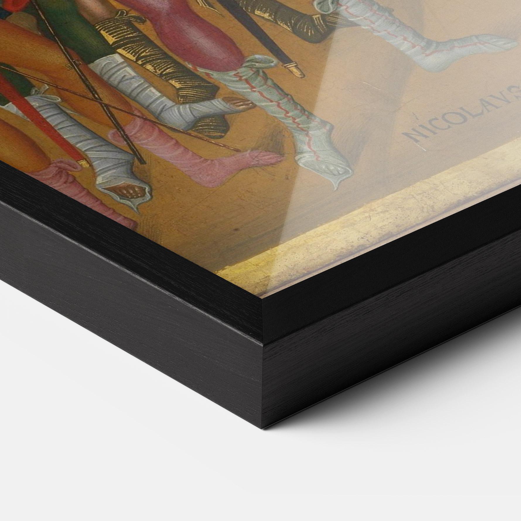 Poster Înrămat Walking With Cross mockup 3