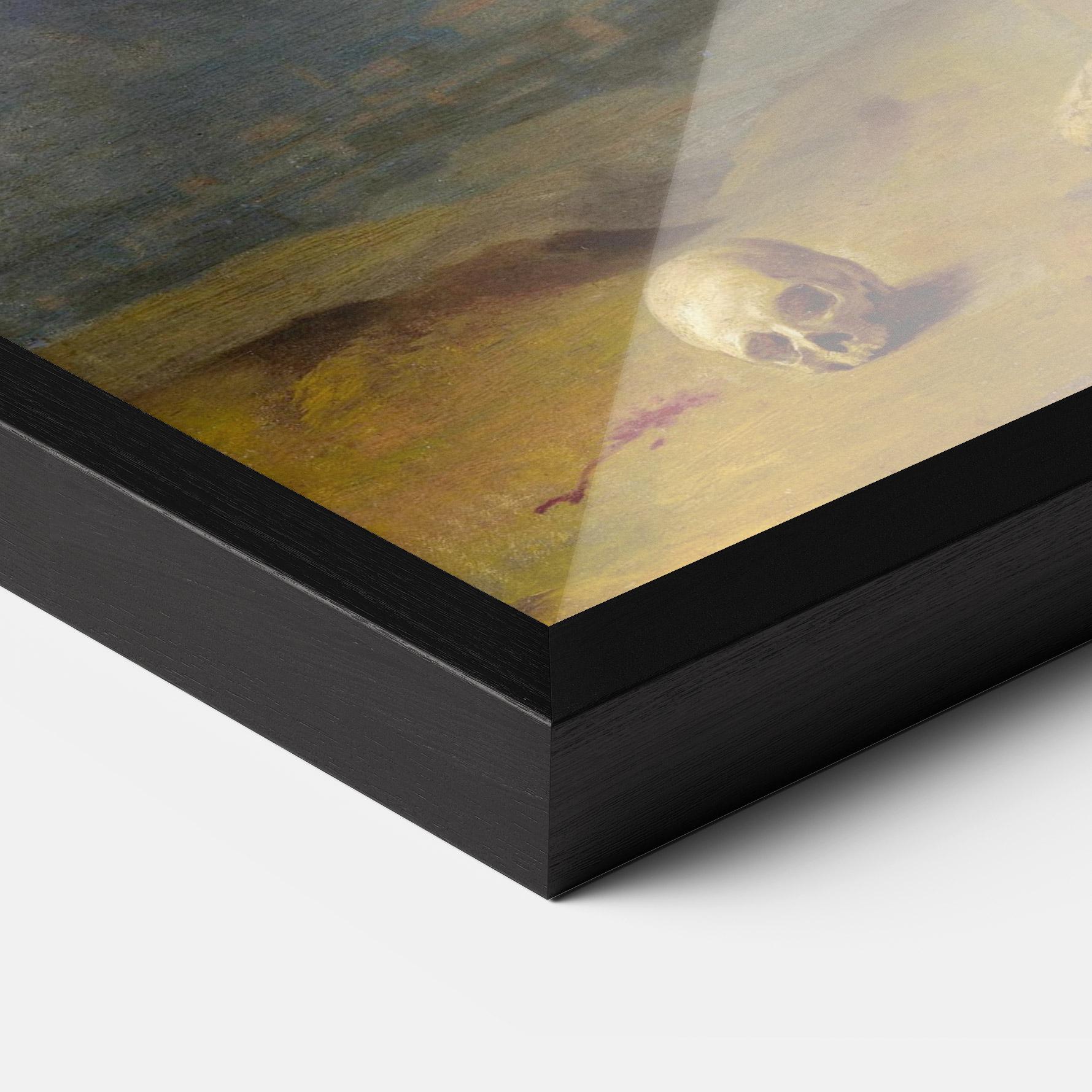 Poster Înrămat Yellow Cross mockup 3