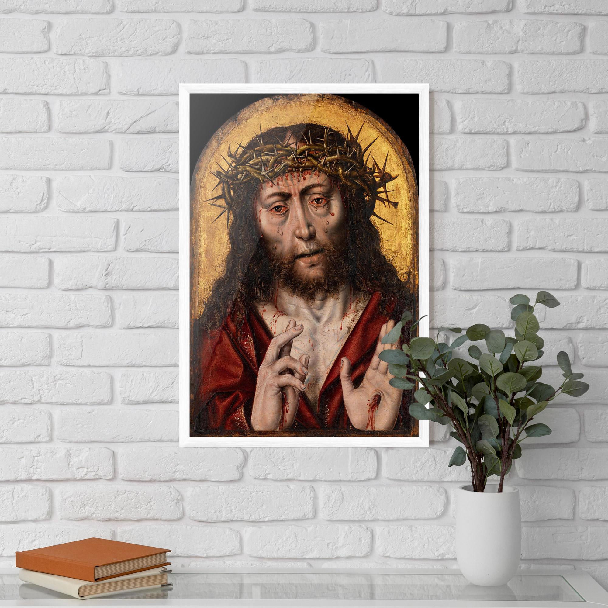 Poster Înrămat Blood Hand Jesus mockup 5