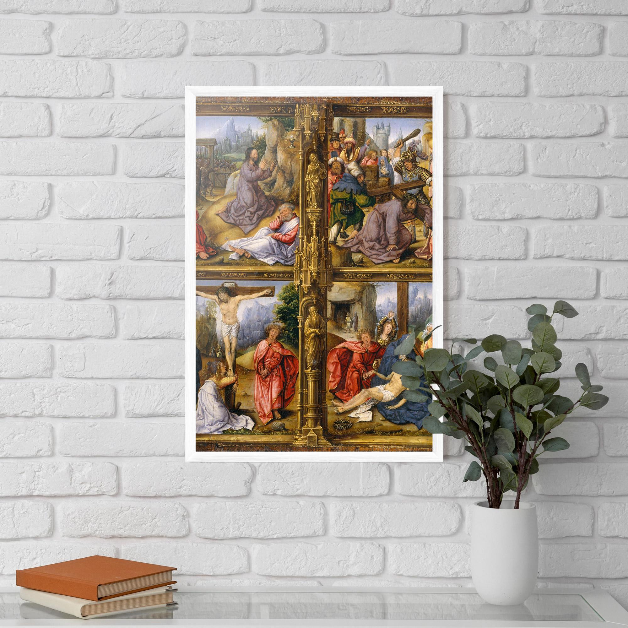 Poster Înrămat Gold Window View mockup 5