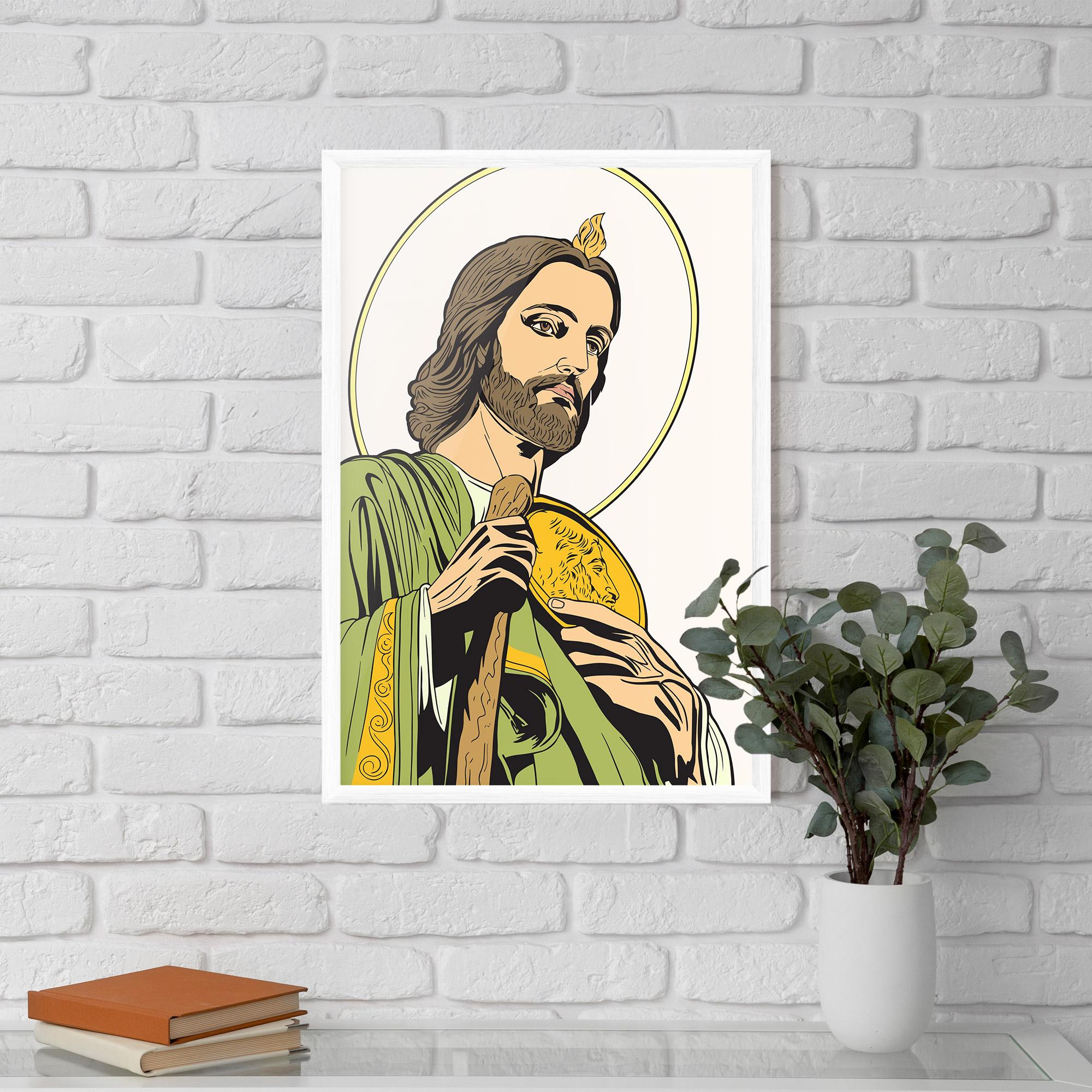 Poster Înrămat Green Jesus mockup 5