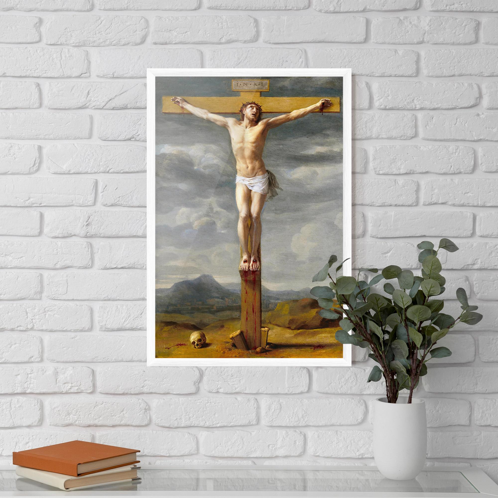 Poster Înrămat Yellow Cross mockup 5