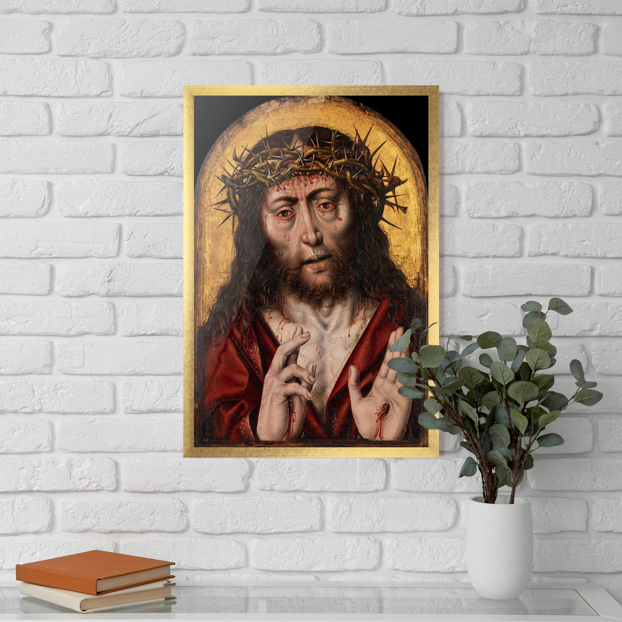 Poster Înrămat Blood Hand Jesus mockup 5