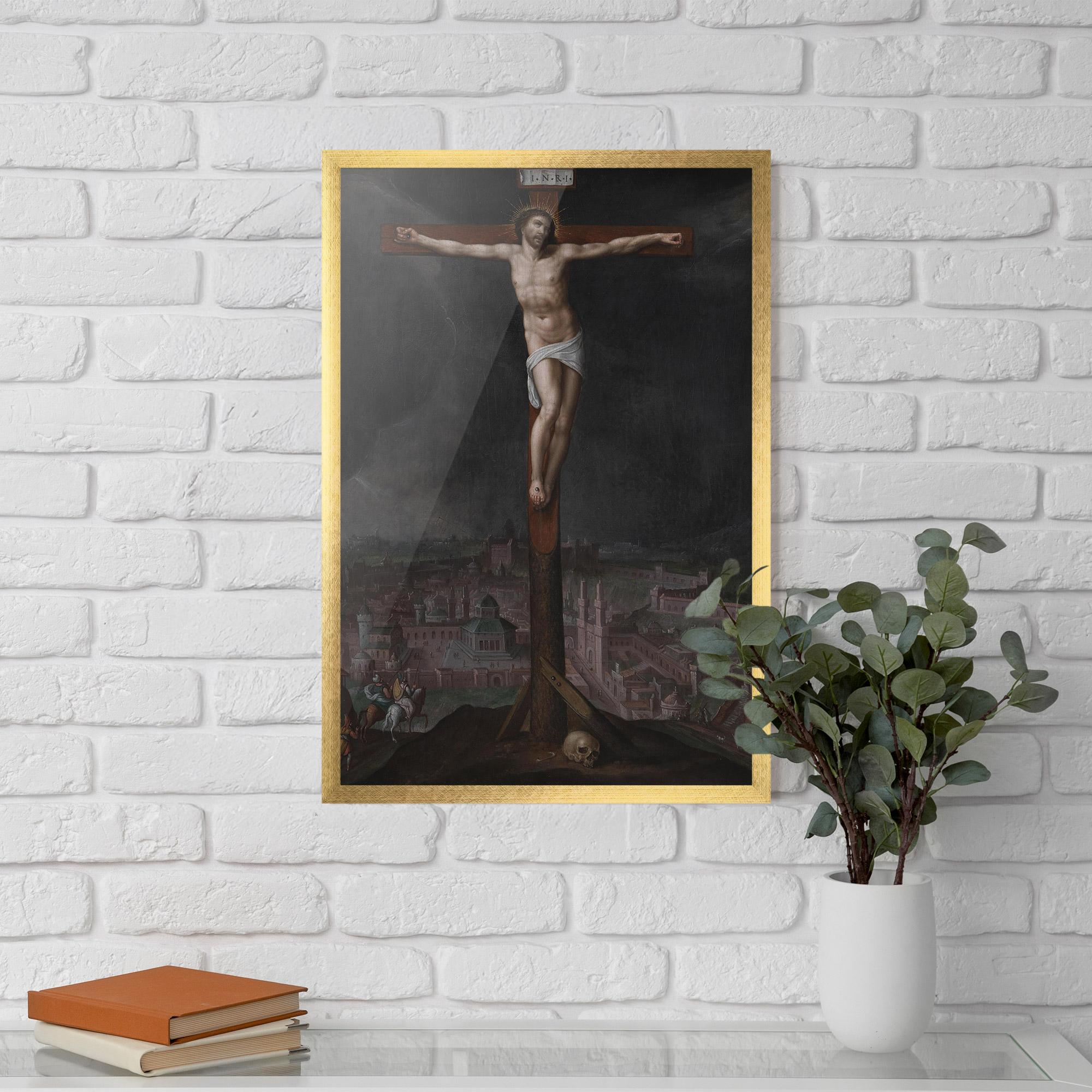 Poster Înrămat Dark Cloud Jesus mockup 5