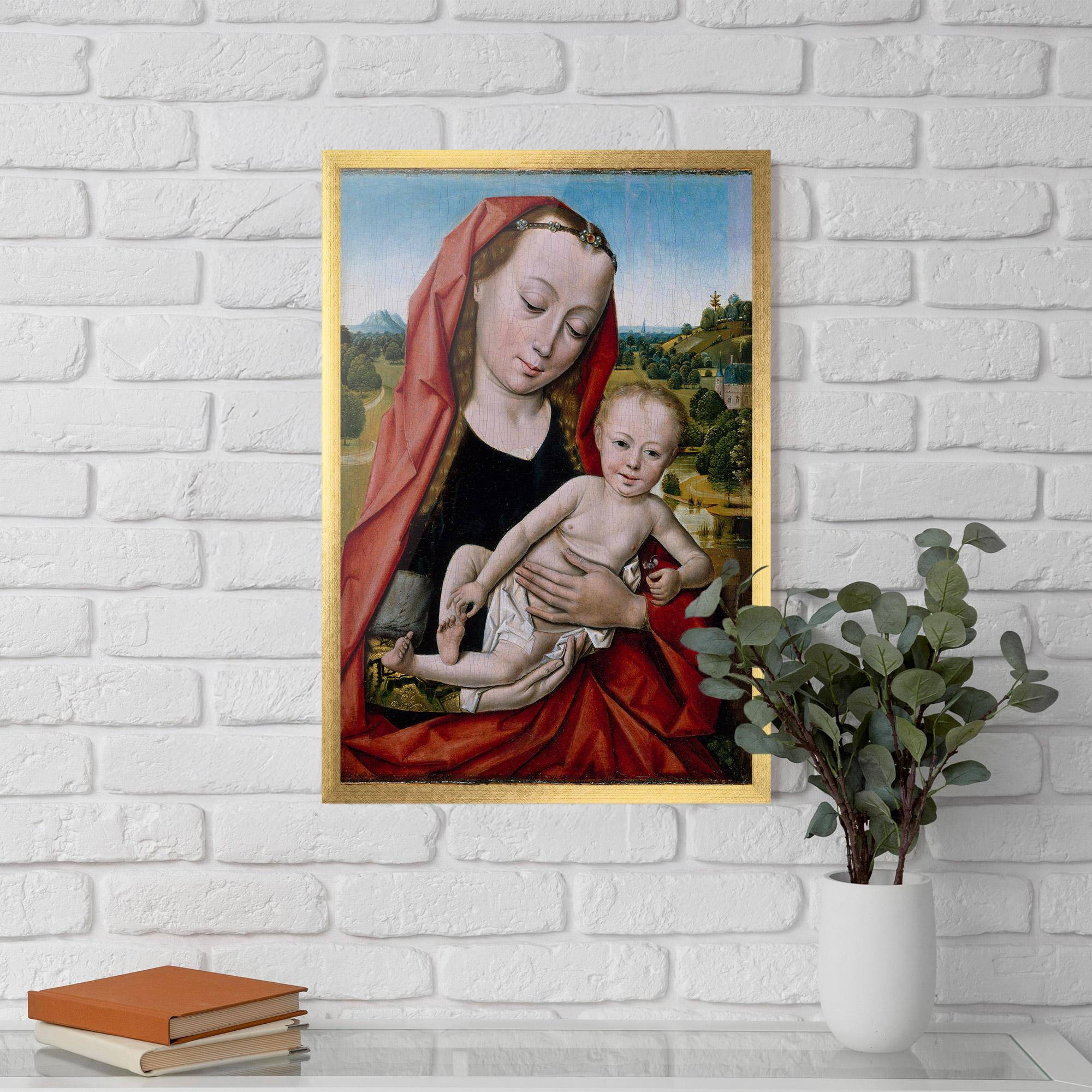 Poster Înrămat Little Religious Baby mockup 5