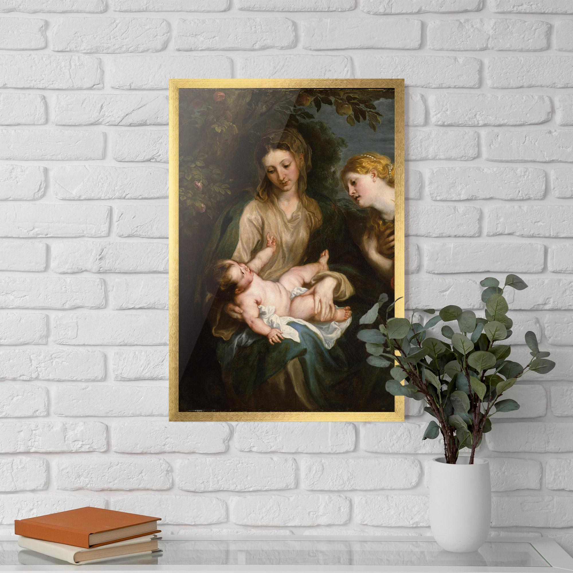 Poster Înrămat Looking At Baby mockup 5