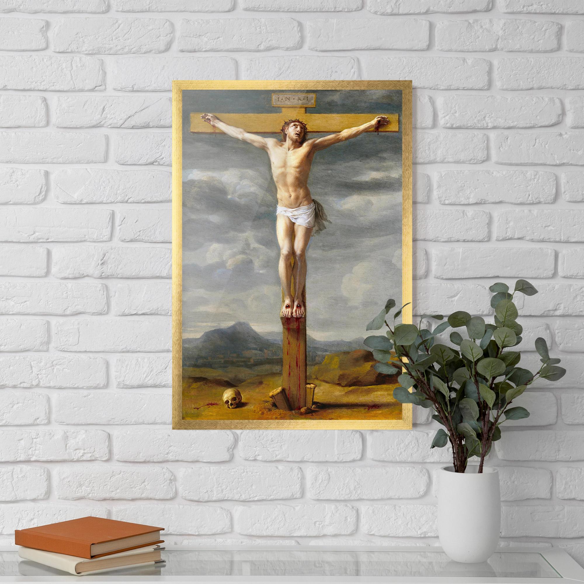 Poster Înrămat Yellow Cross mockup 5