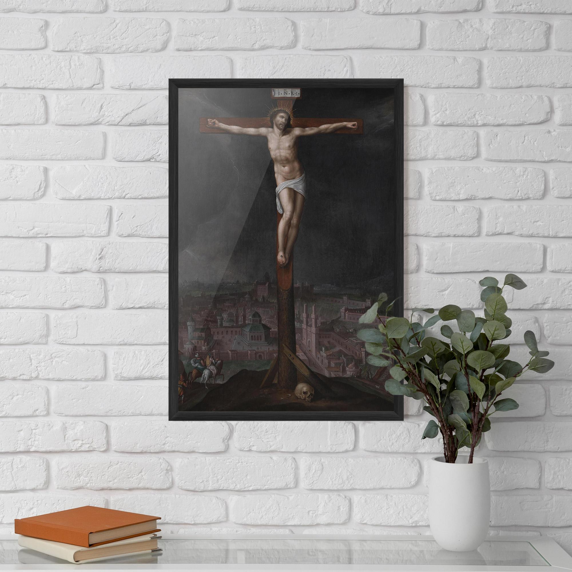 Poster Înrămat Dark Cloud Jesus mockup 5