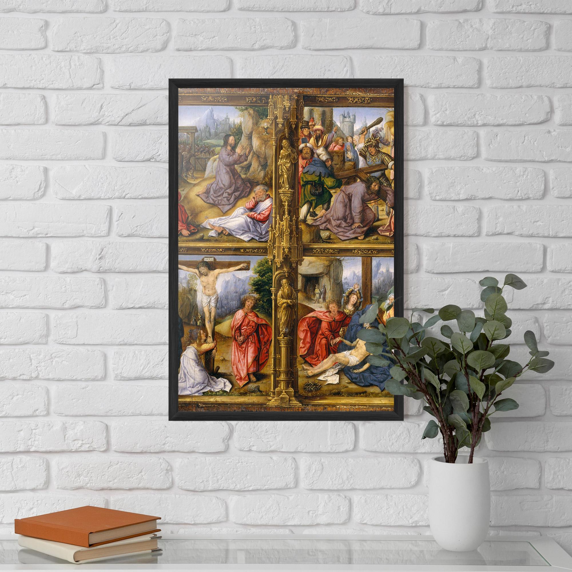 Poster Înrămat Gold Window View mockup 5