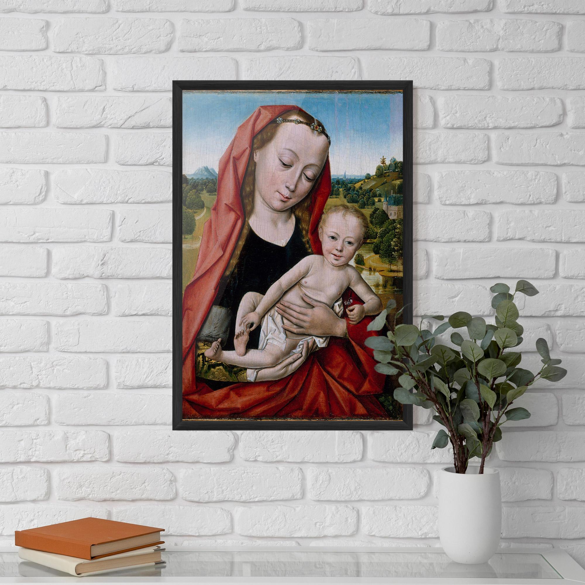 Poster Înrămat Little Religious Baby mockup 5