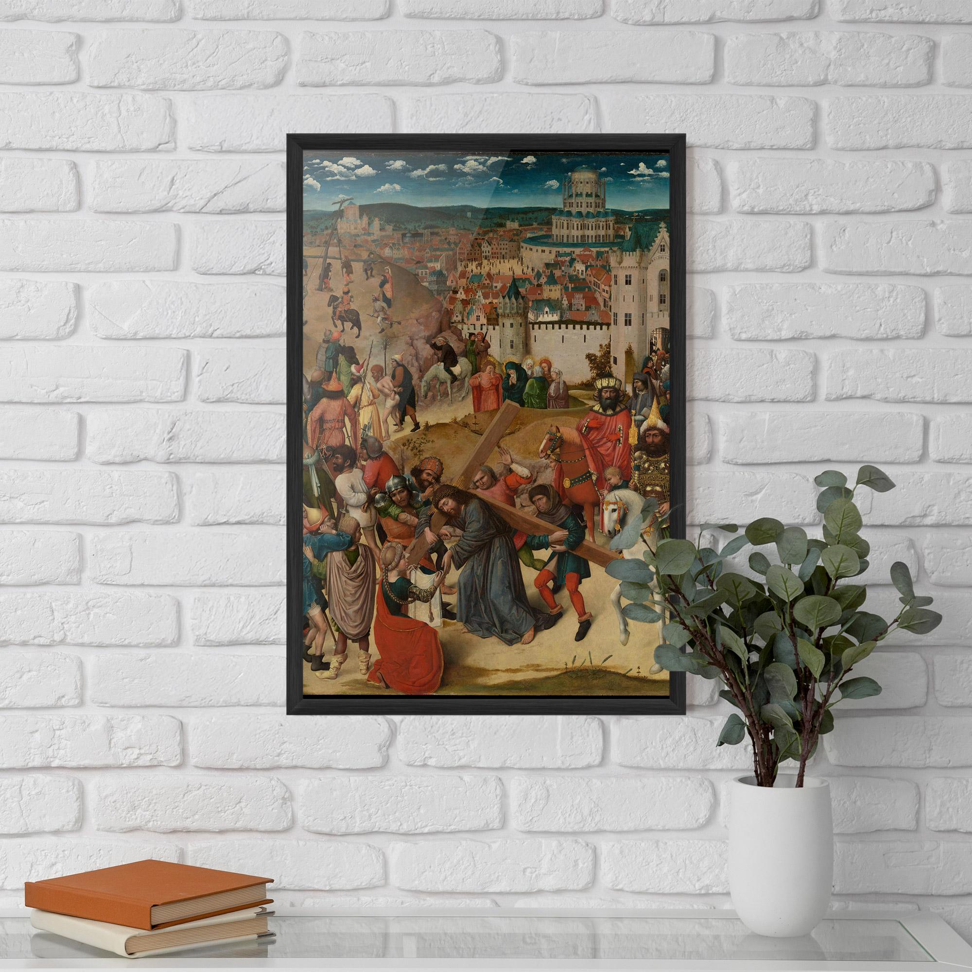 Poster Înrămat People Holding Cross mockup 5