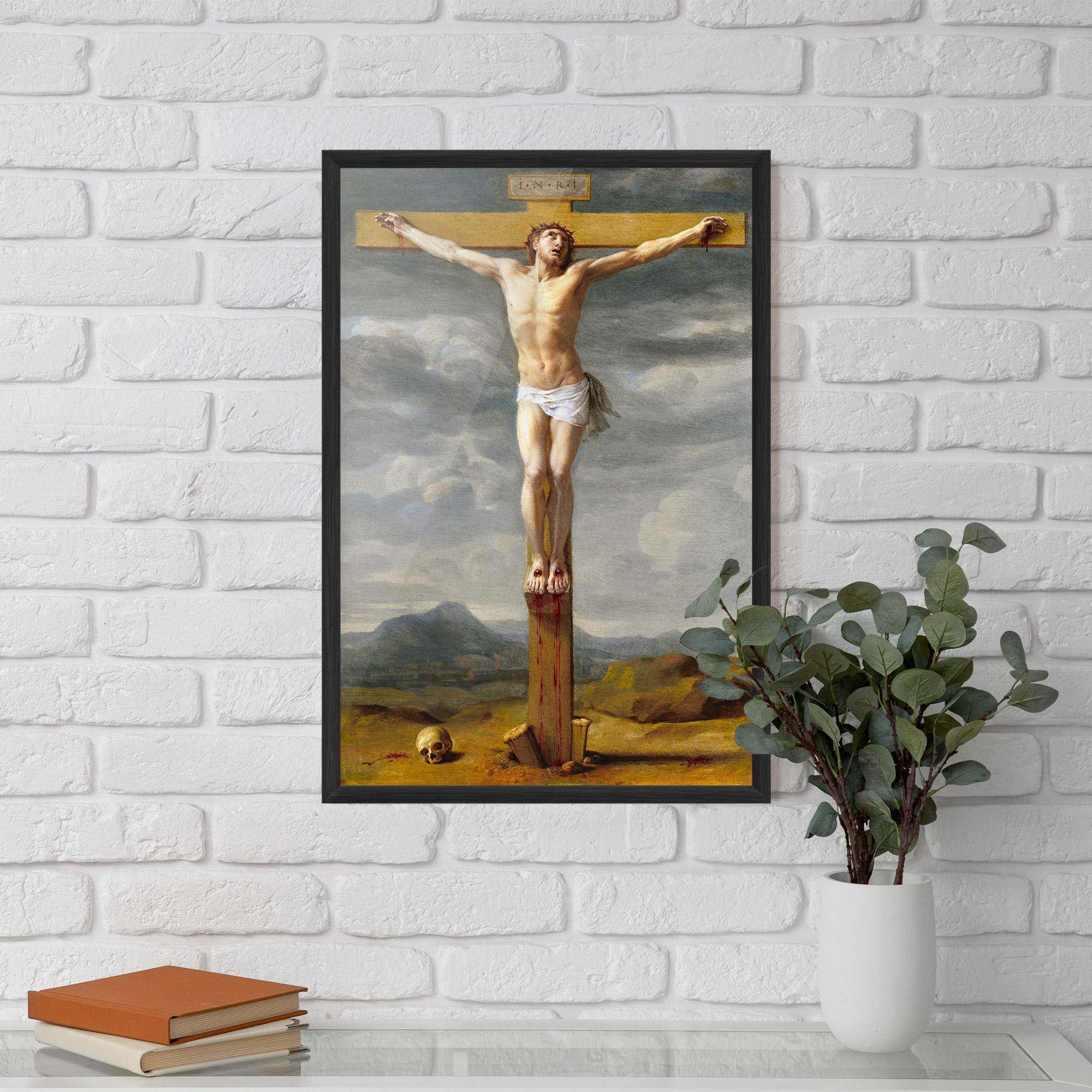 Poster Înrămat Yellow Cross mockup 5