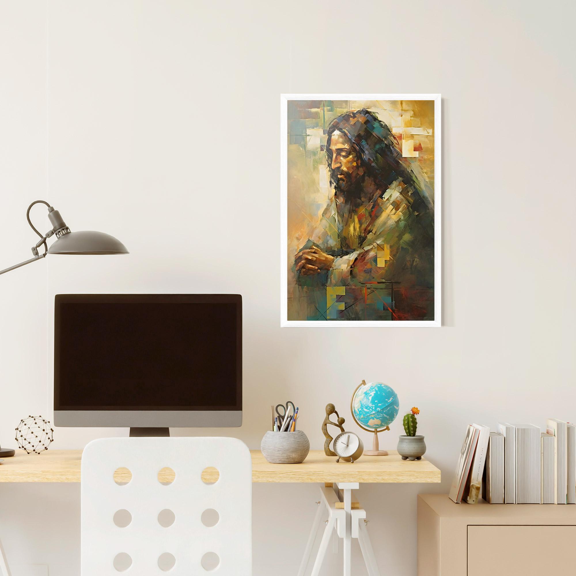 Poster Înrămat Christ Painting Art mockup 6