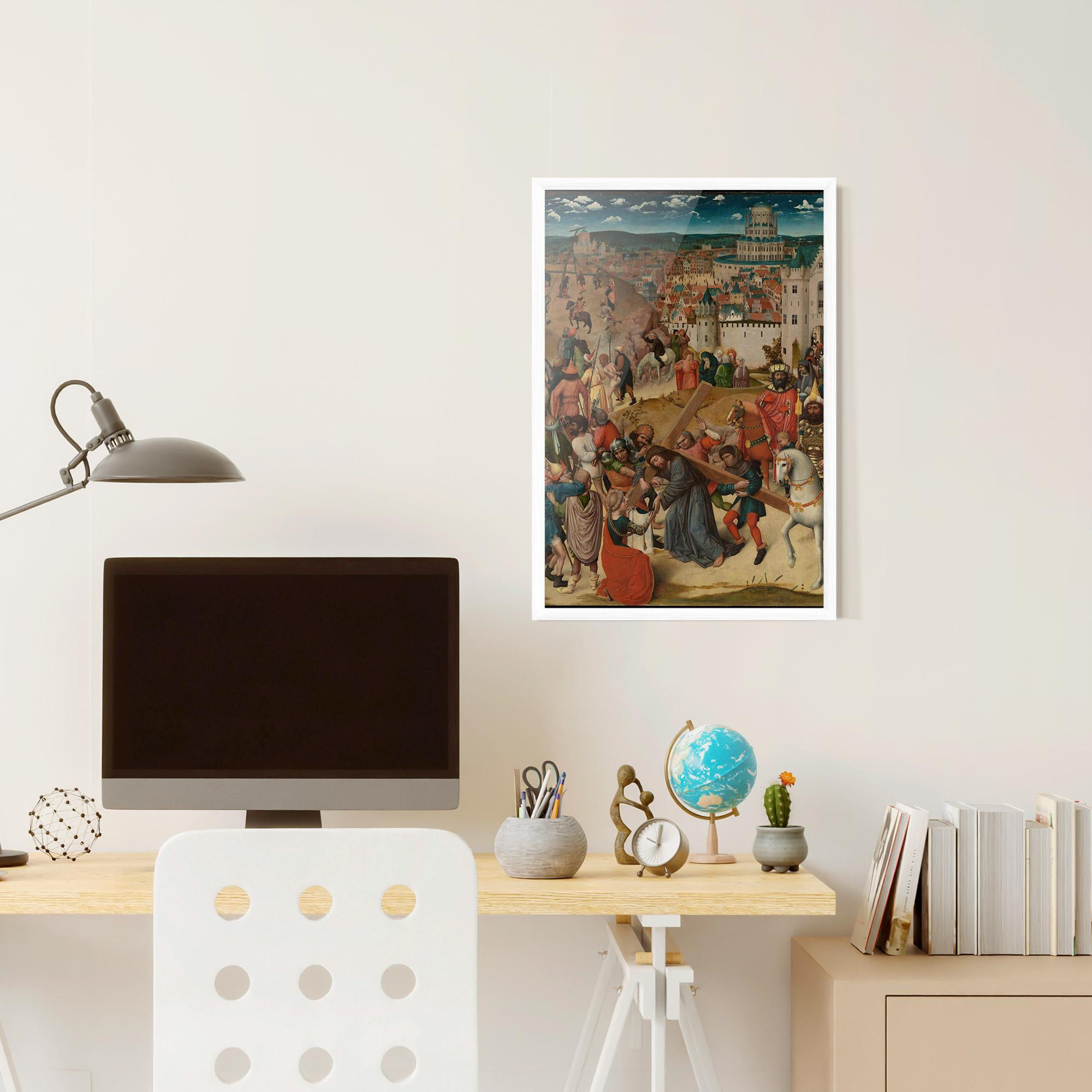 Poster Înrămat People Holding Cross mockup 6