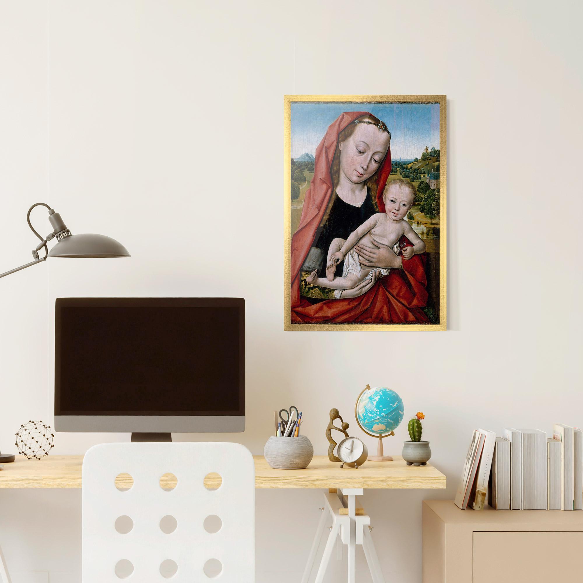 Poster Înrămat Little Religious Baby mockup 6