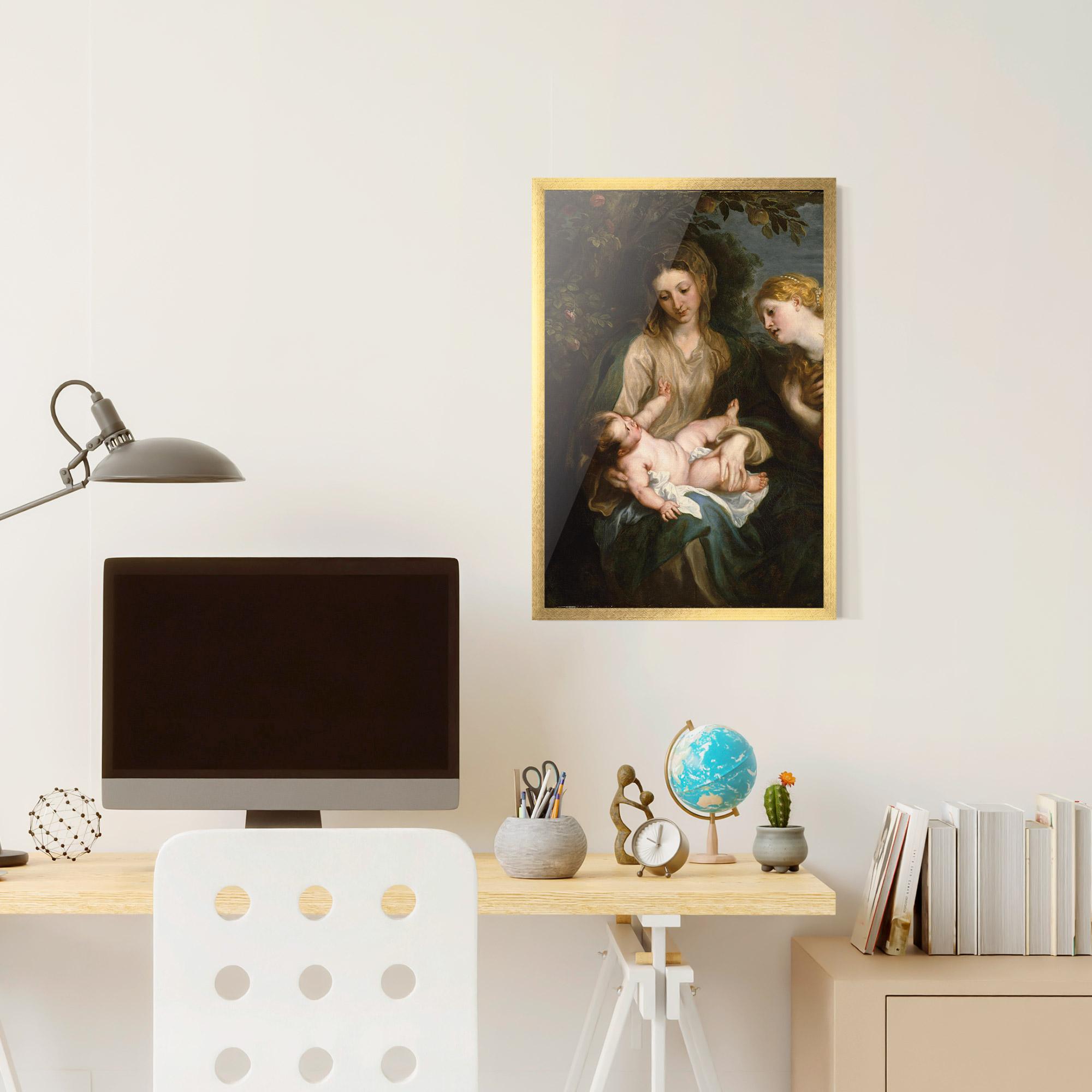 Poster Înrămat Looking At Baby mockup 6