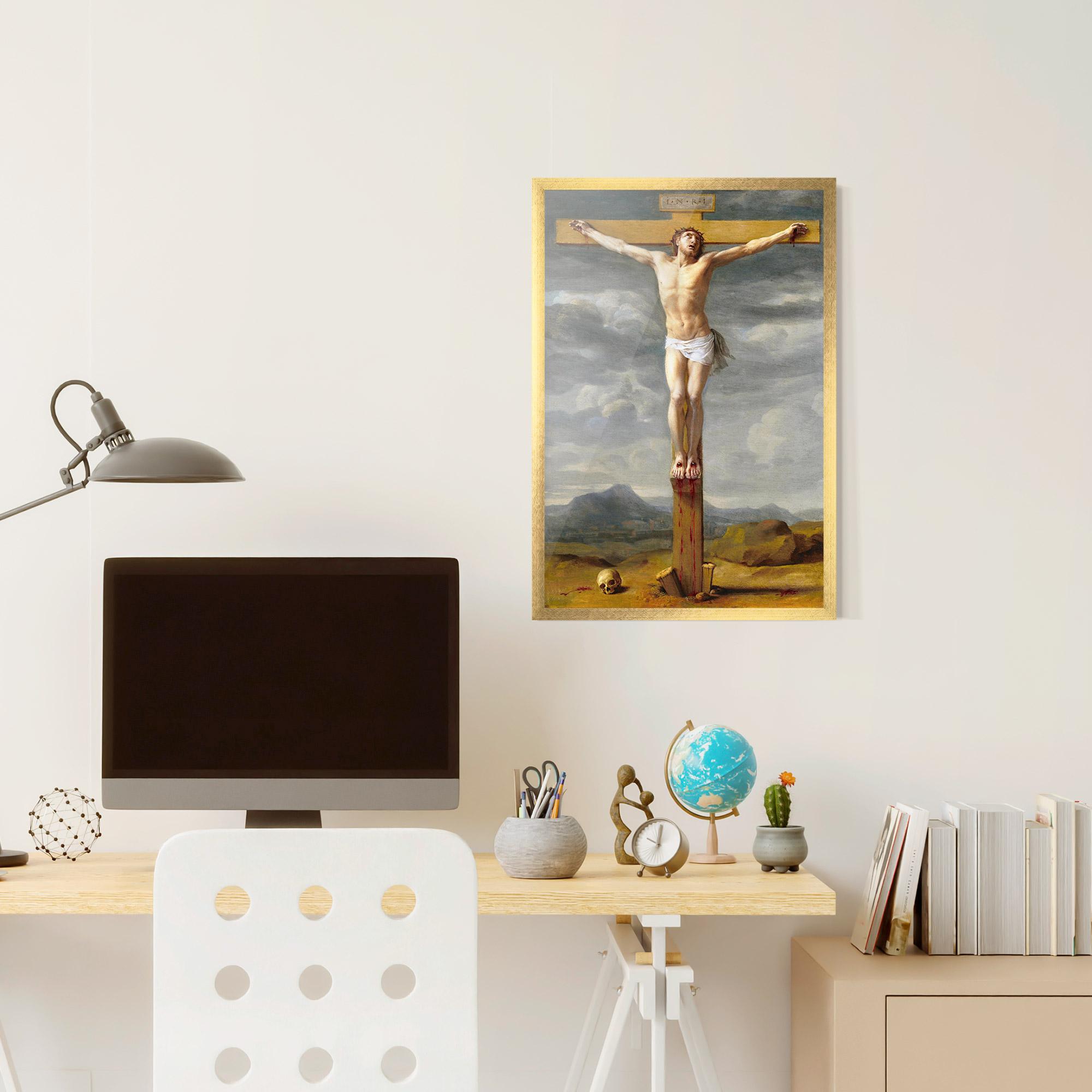 Poster Înrămat Yellow Cross mockup 6