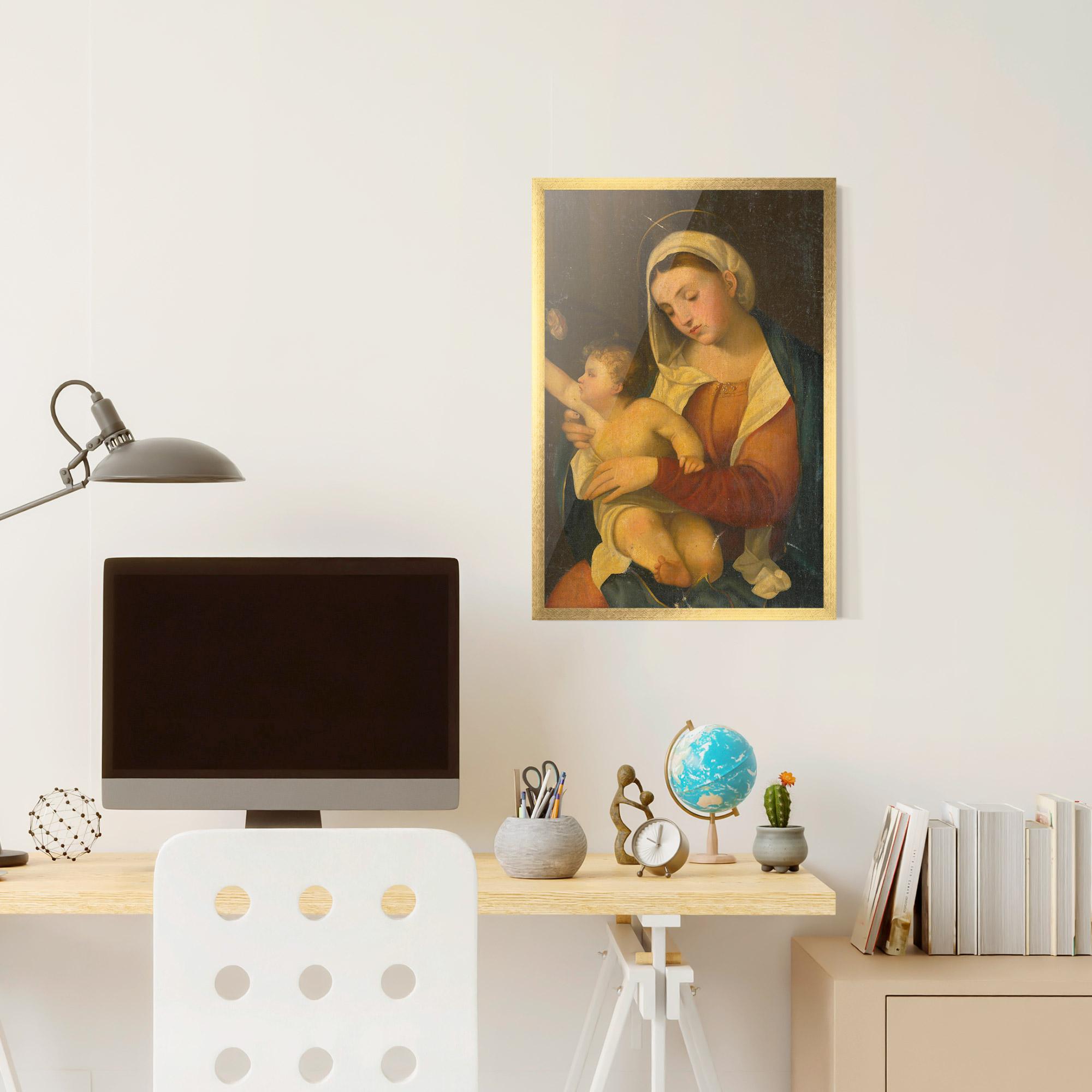 Poster Înrămat Yellow Light Baby mockup 6