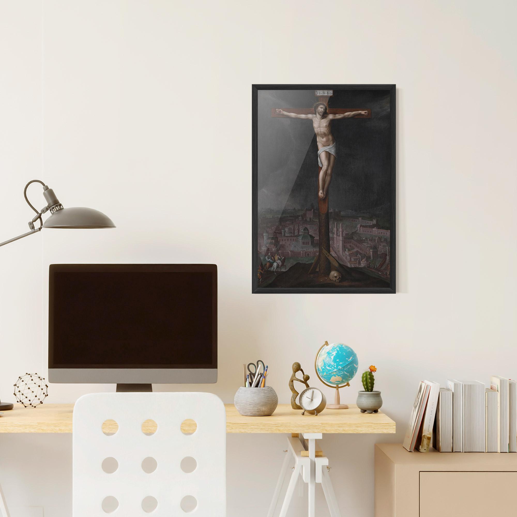 Poster Înrămat Dark Cloud Jesus mockup 6