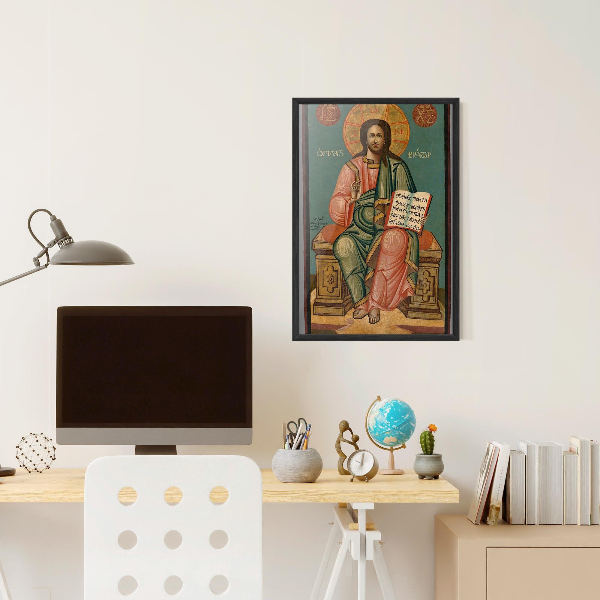 Poster Înrămat Religious Reading mockup 6