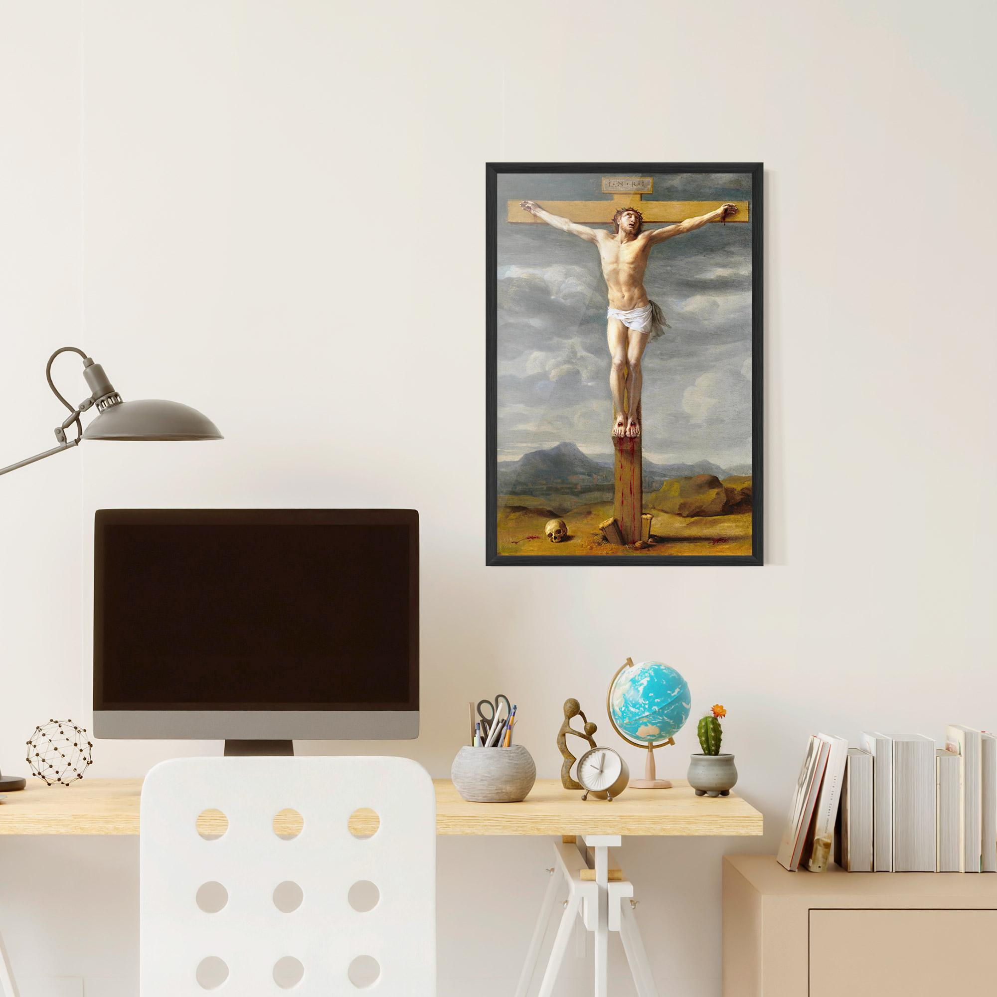 Poster Înrămat Yellow Cross mockup 6