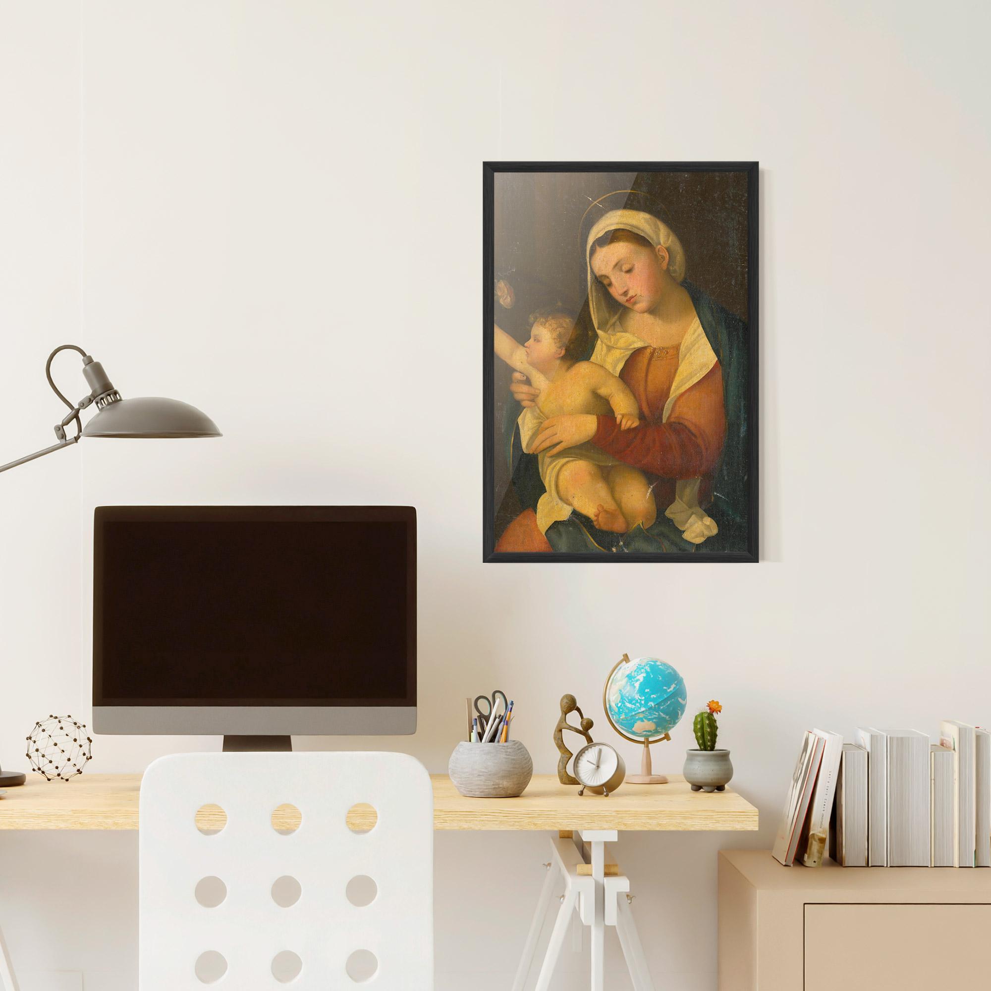 Poster Înrămat Yellow Light Baby mockup 6