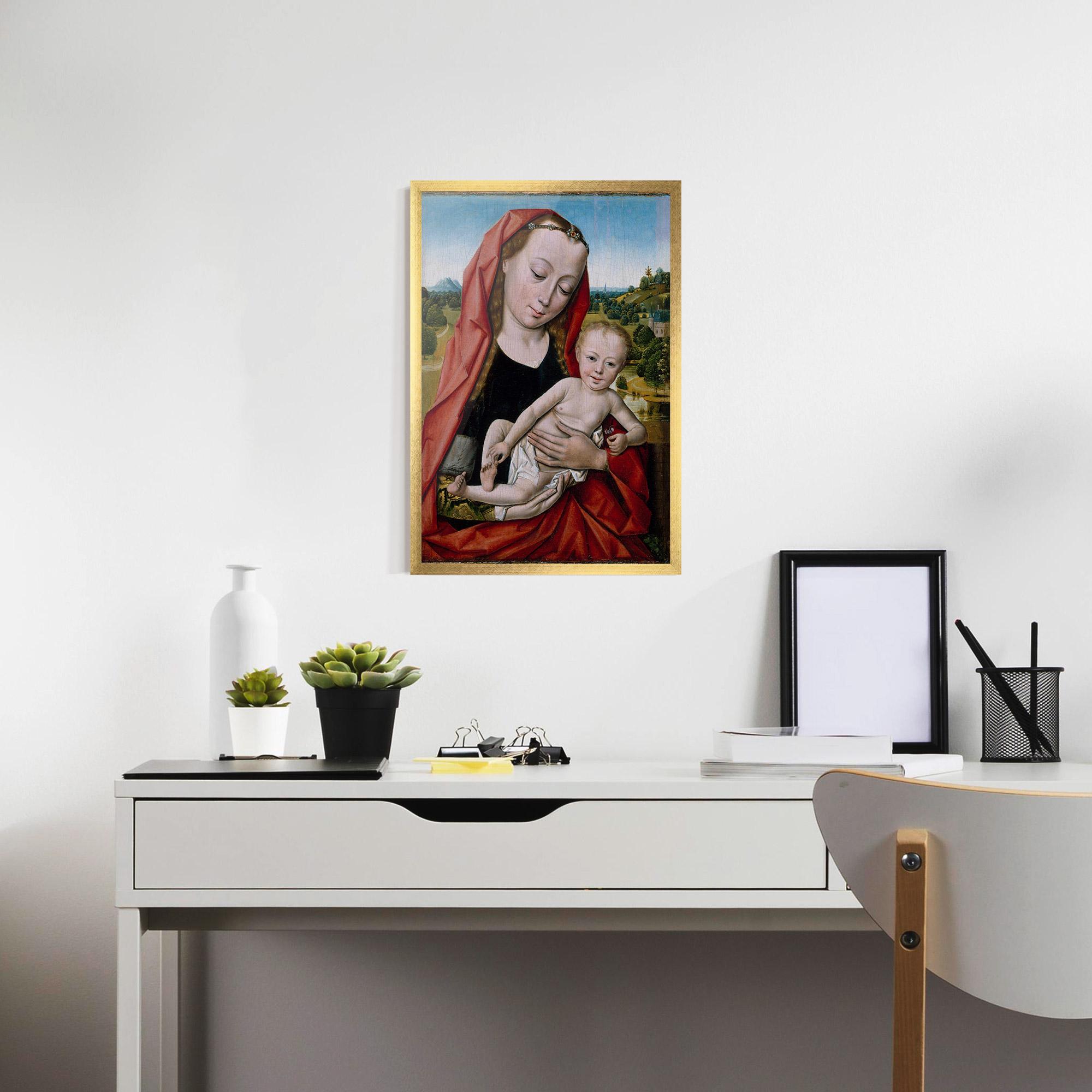 Poster Înrămat Little Religious Baby mockup 7